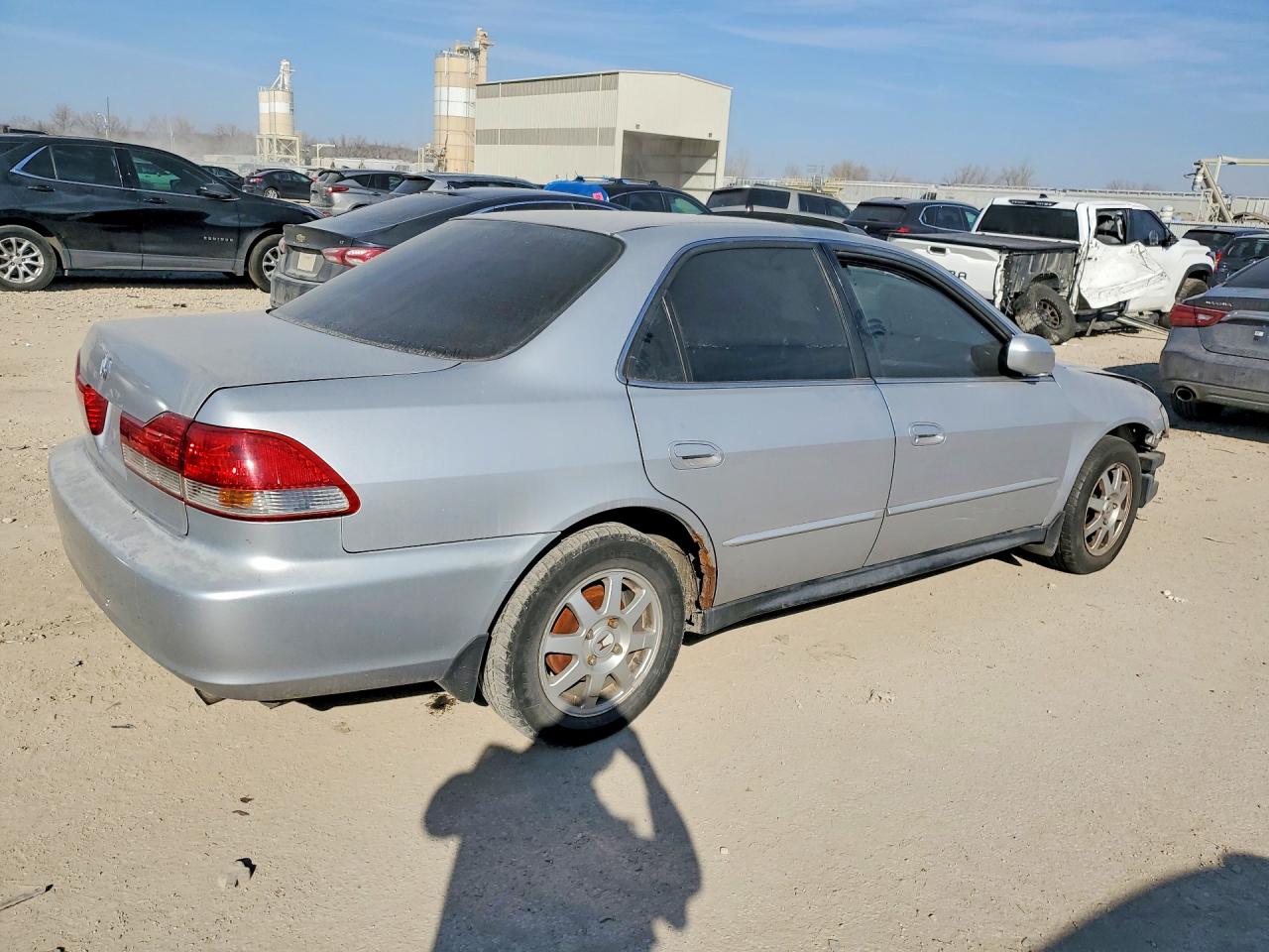 2002 Honda Accord Se Silver vin: 1HGCG56722A009453
