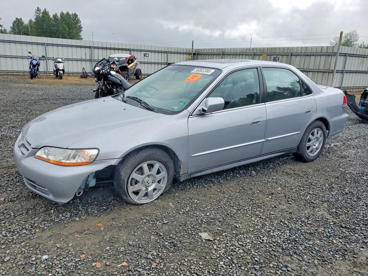 2002 Honda Accord Se Gray vin: 1HGCG56722A124845