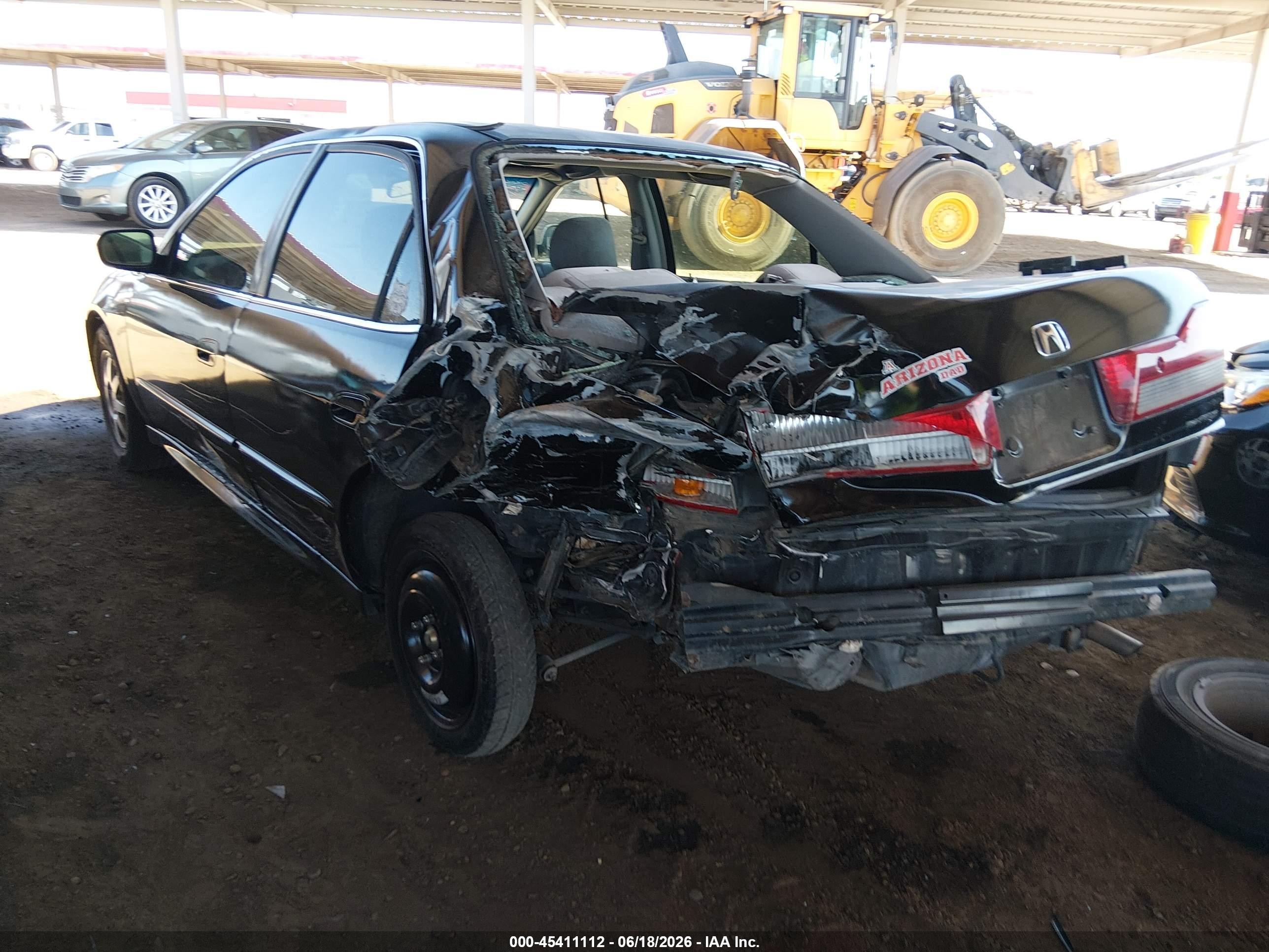 2002 Honda Accord 2.3 Se Black vin: 1HGCG56732A045538