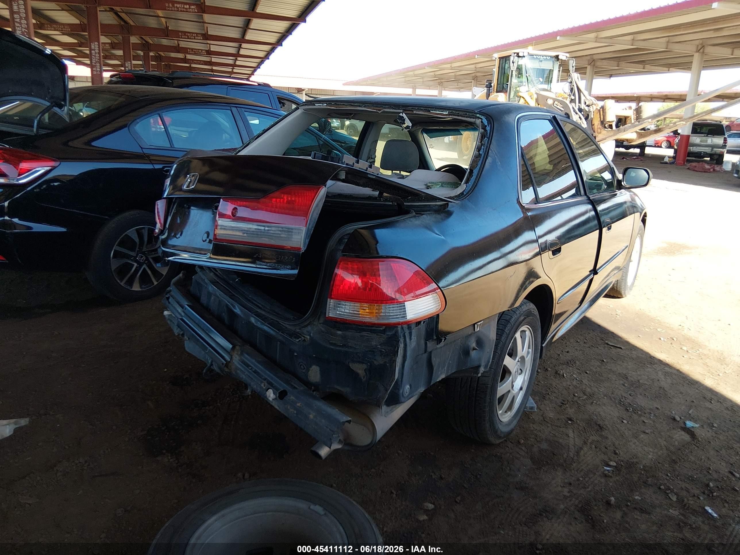 2002 Honda Accord 2.3 Se Black vin: 1HGCG56732A045538