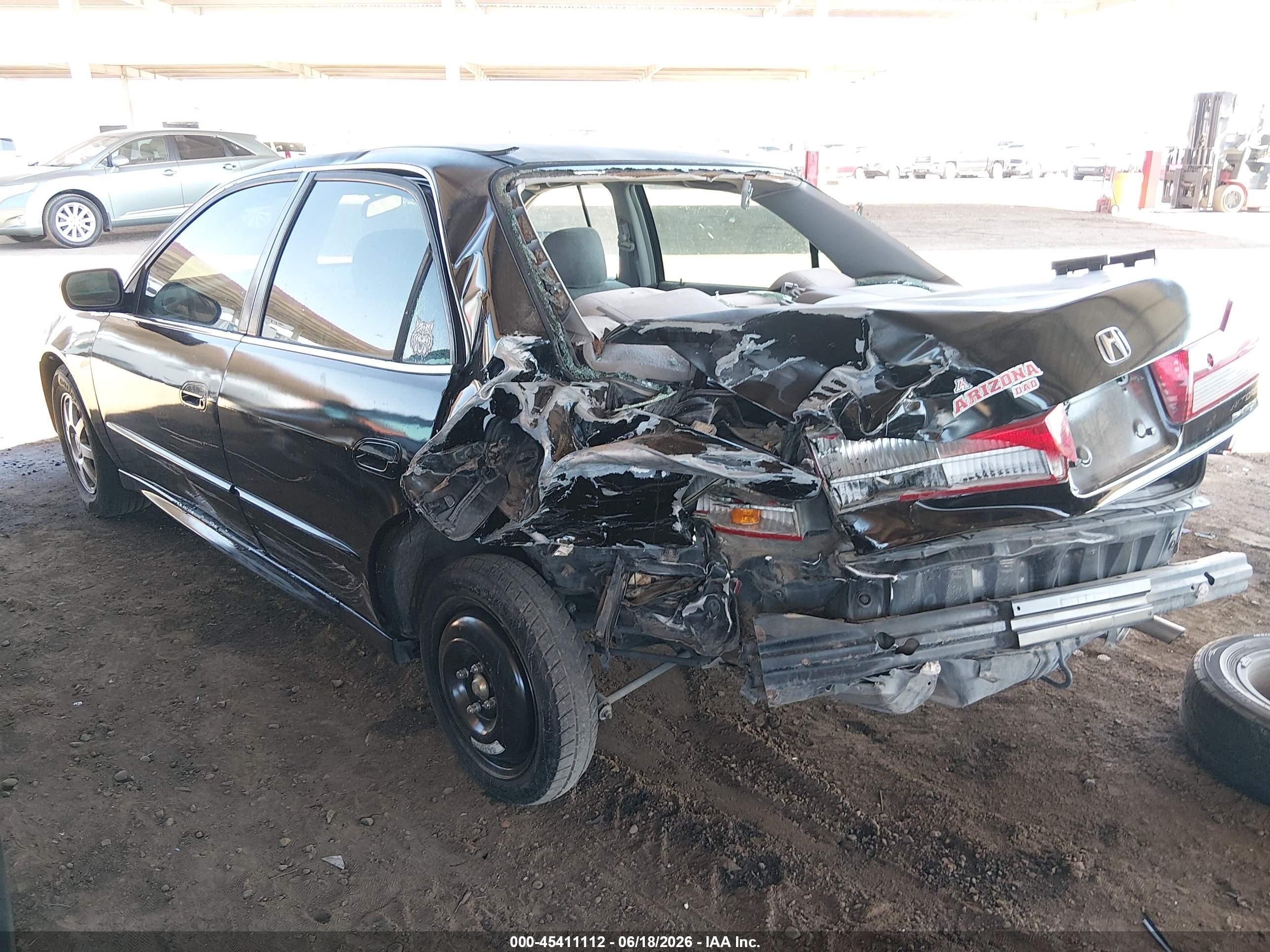 2002 Honda Accord 2.3 Se Black vin: 1HGCG56732A045538