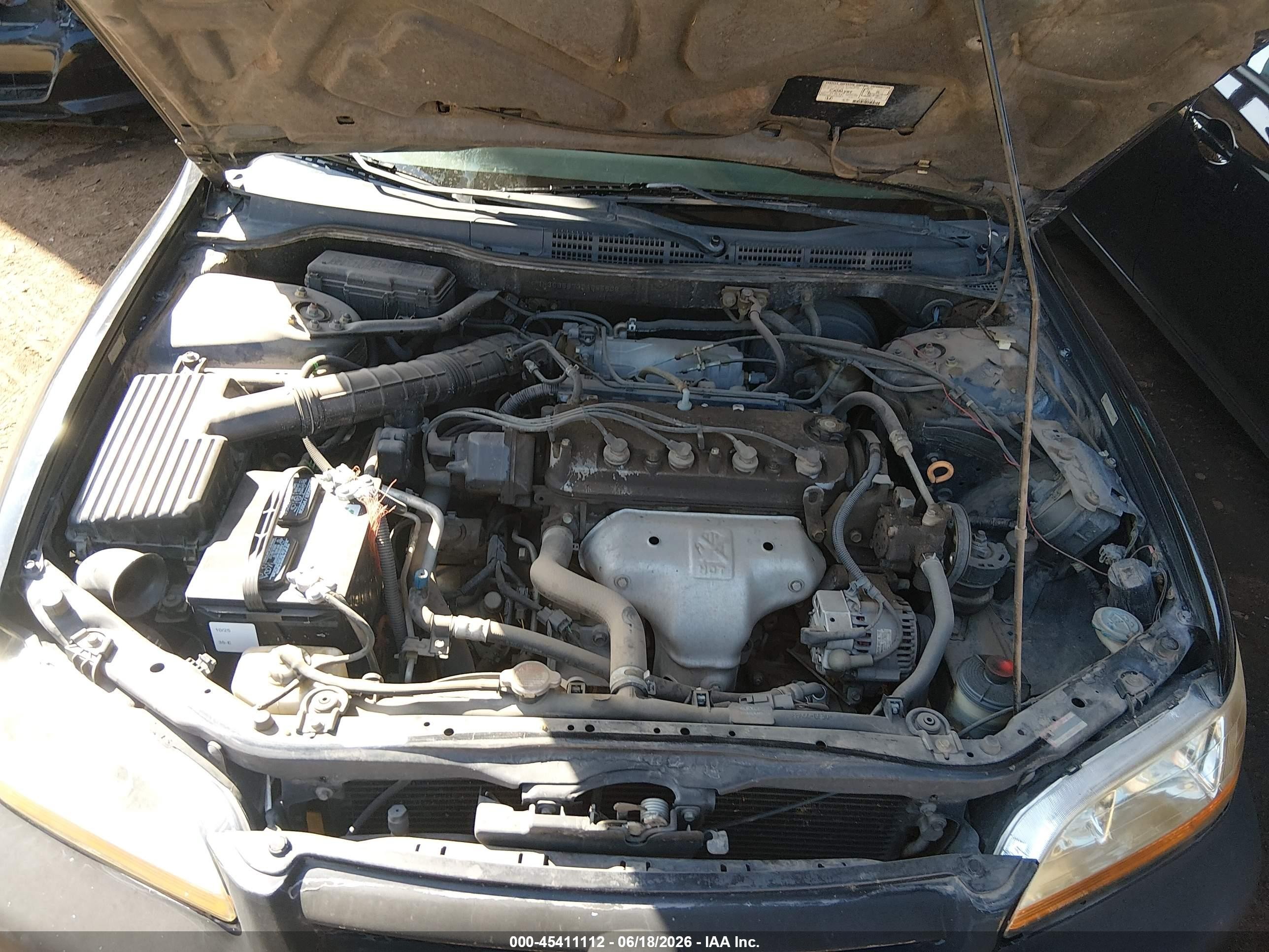 2002 Honda Accord 2.3 Se Black vin: 1HGCG56732A045538