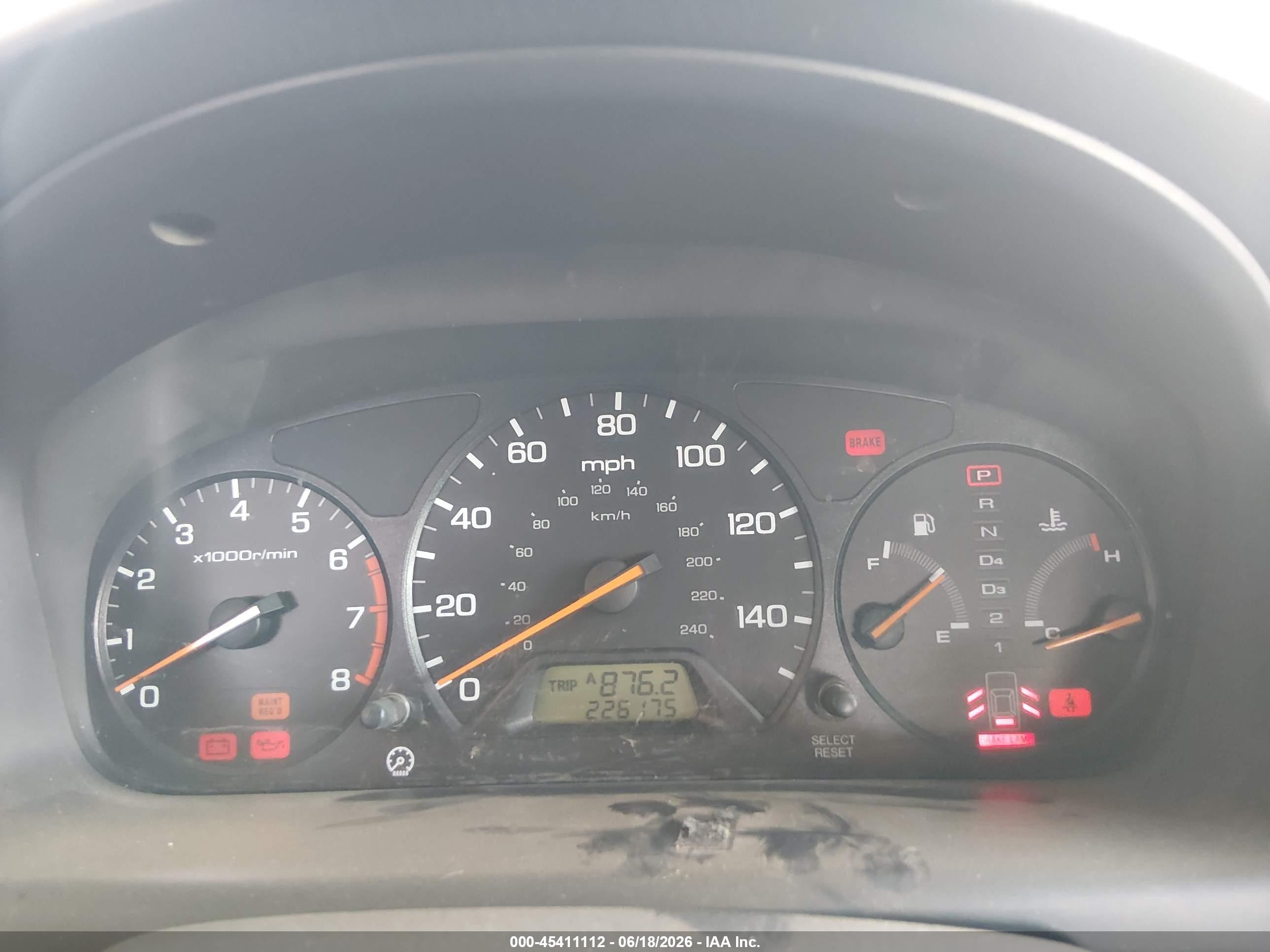 2002 Honda Accord 2.3 Se Black vin: 1HGCG56732A045538
