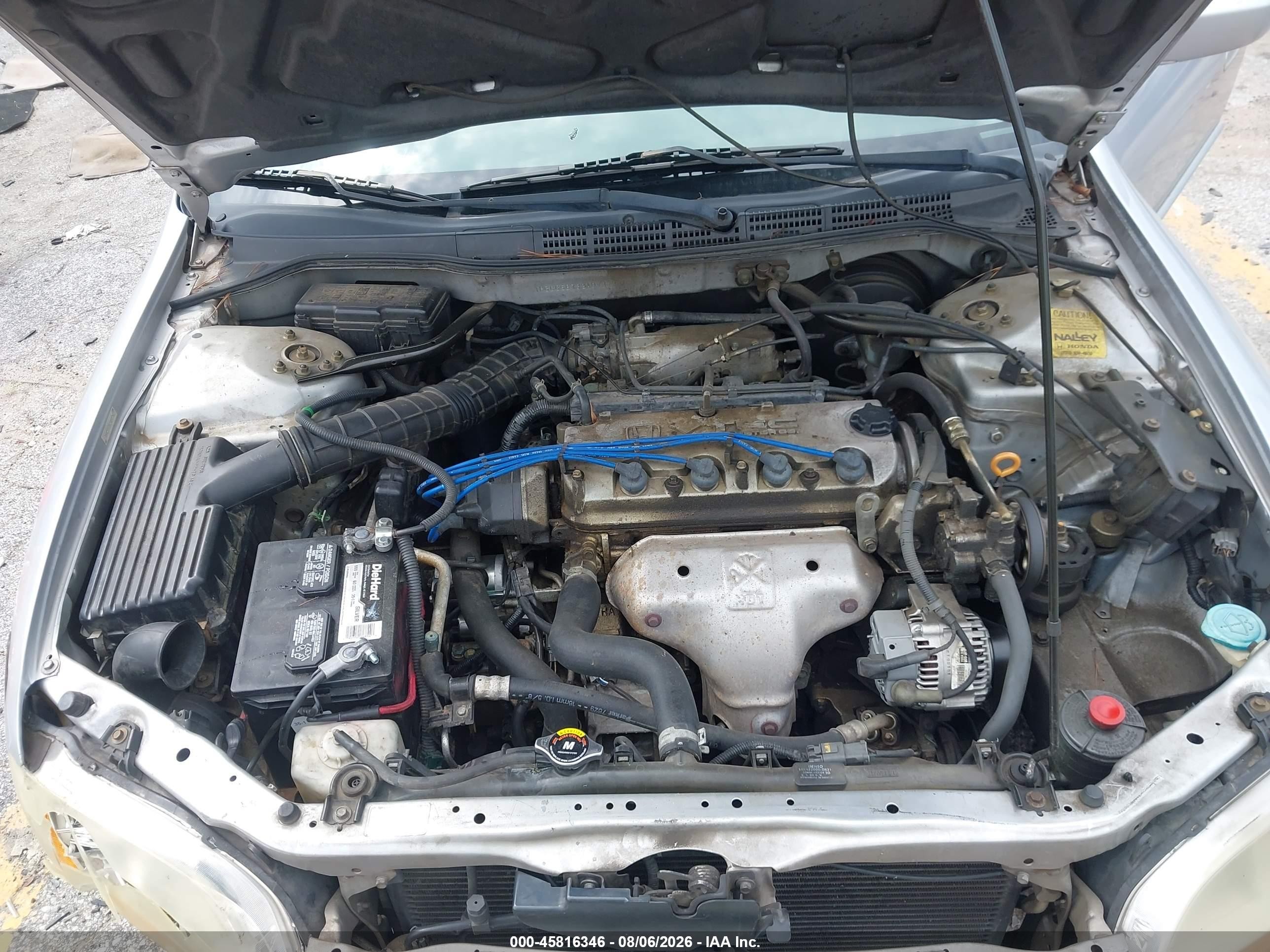 2002 Honda Accord 2.3 Se Silver vin: 1HGCG56732A093752