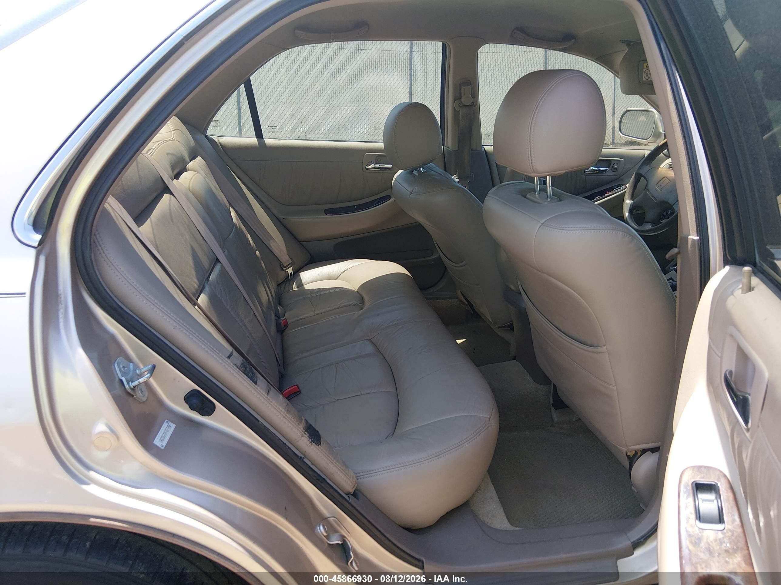2000 Honda Accord 2.3 Se Tan vin: 1HGCG5673YA037898