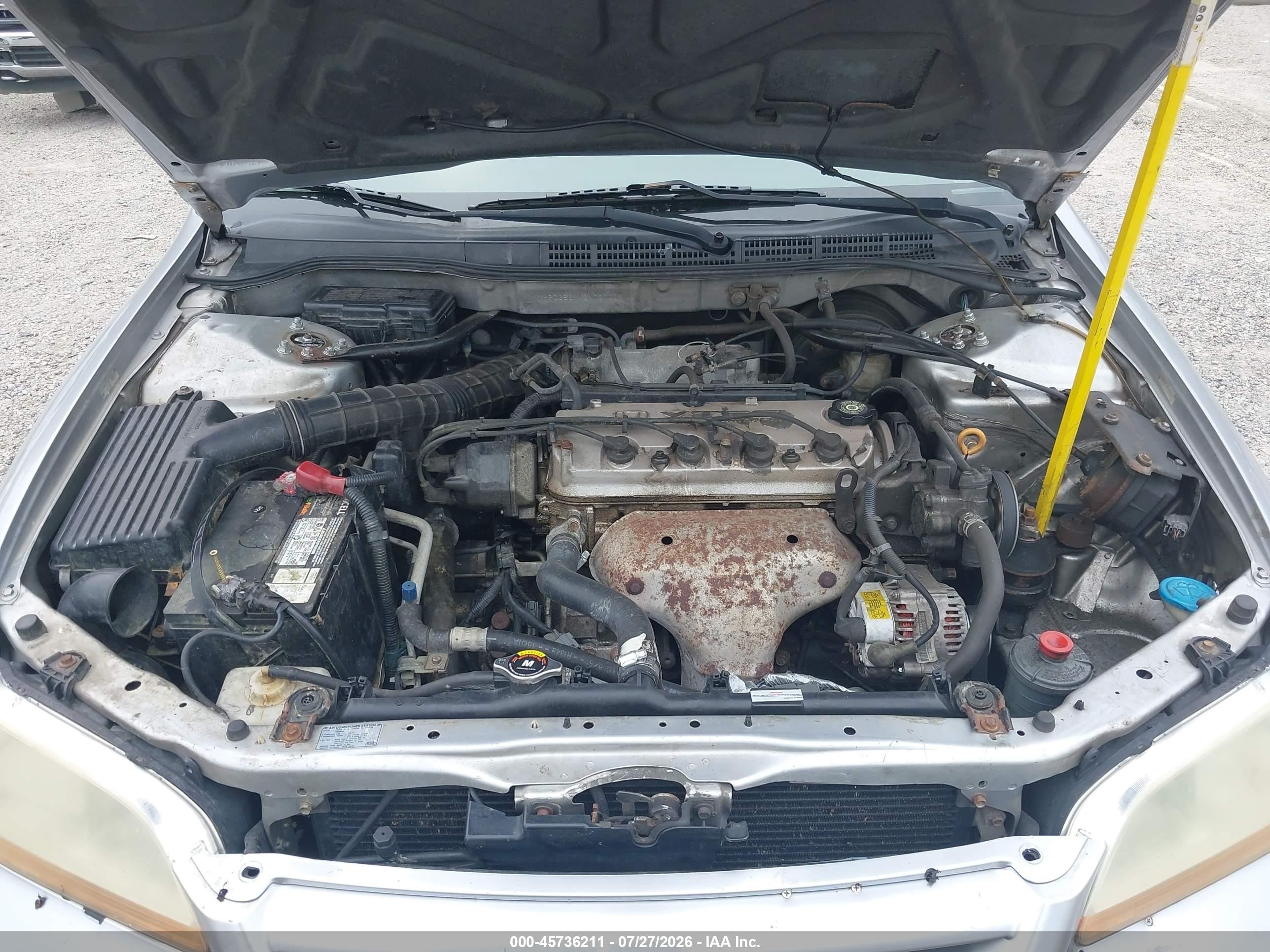 2002 Honda Accord 2.3 Se Silver vin: 1HGCG56742A000009
