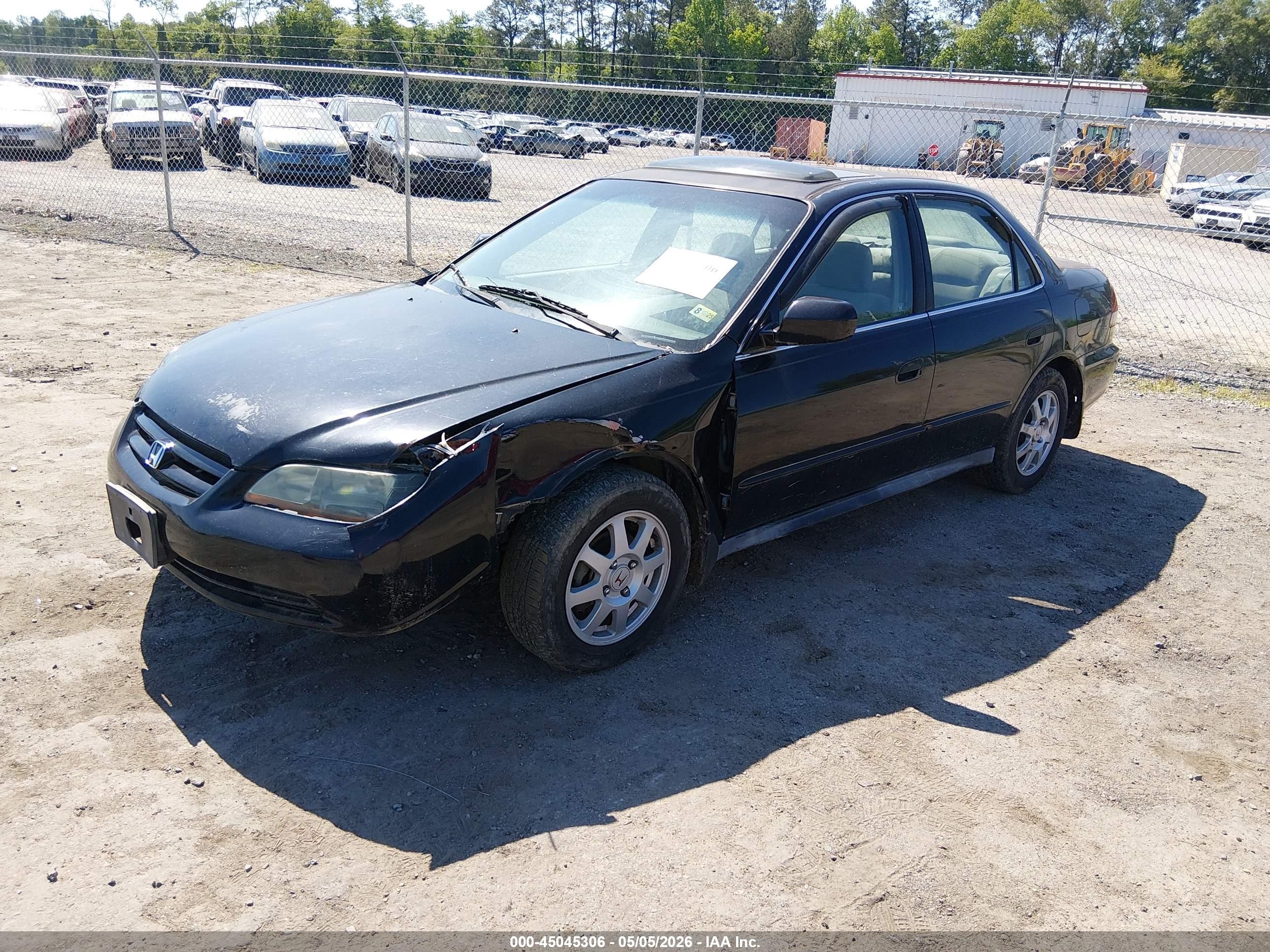 2002 Honda Accord 2.3 Se Черный vin: 1HGCG56742A131635