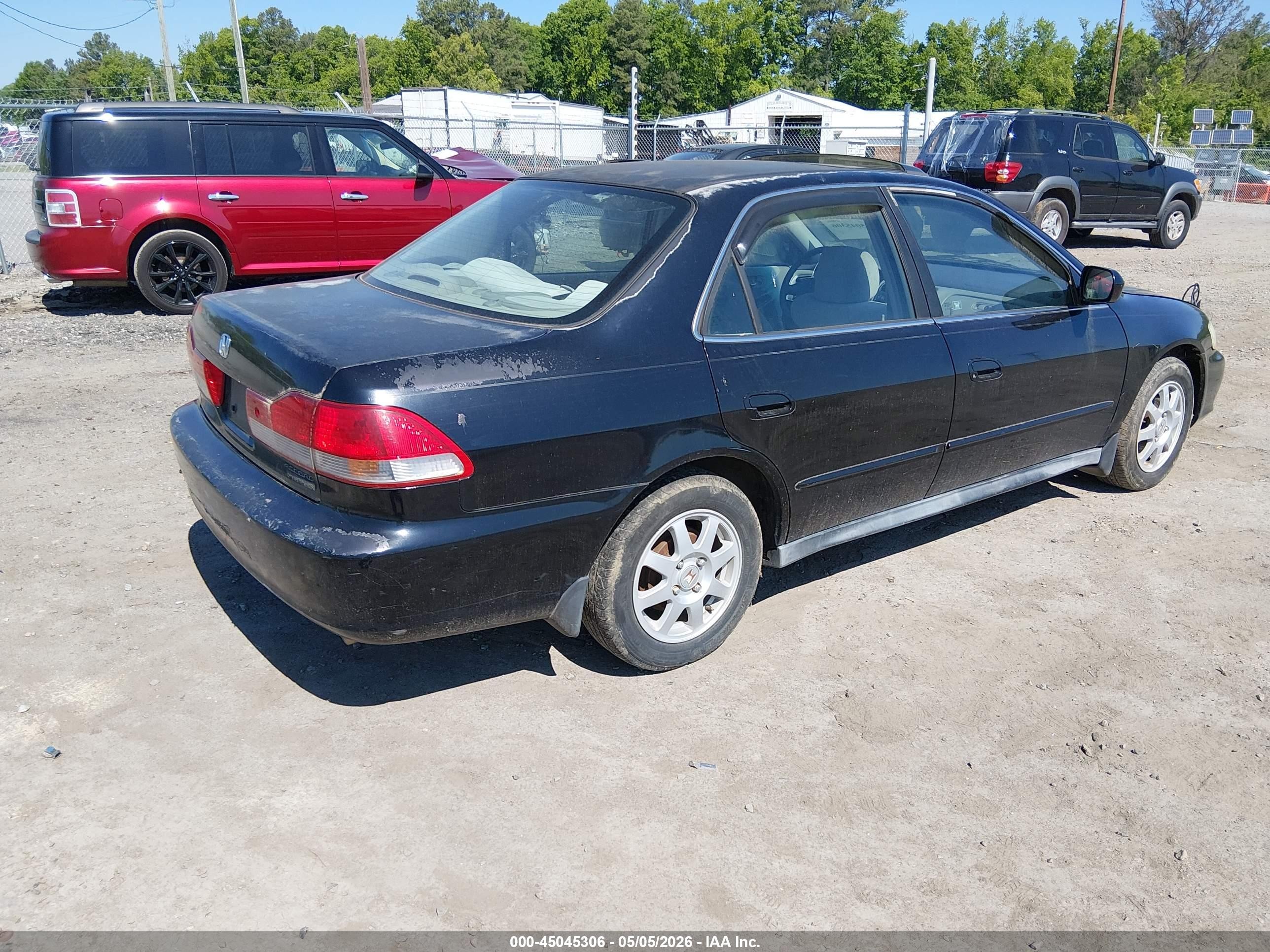 2002 Honda Accord 2.3 Se Черный vin: 1HGCG56742A131635