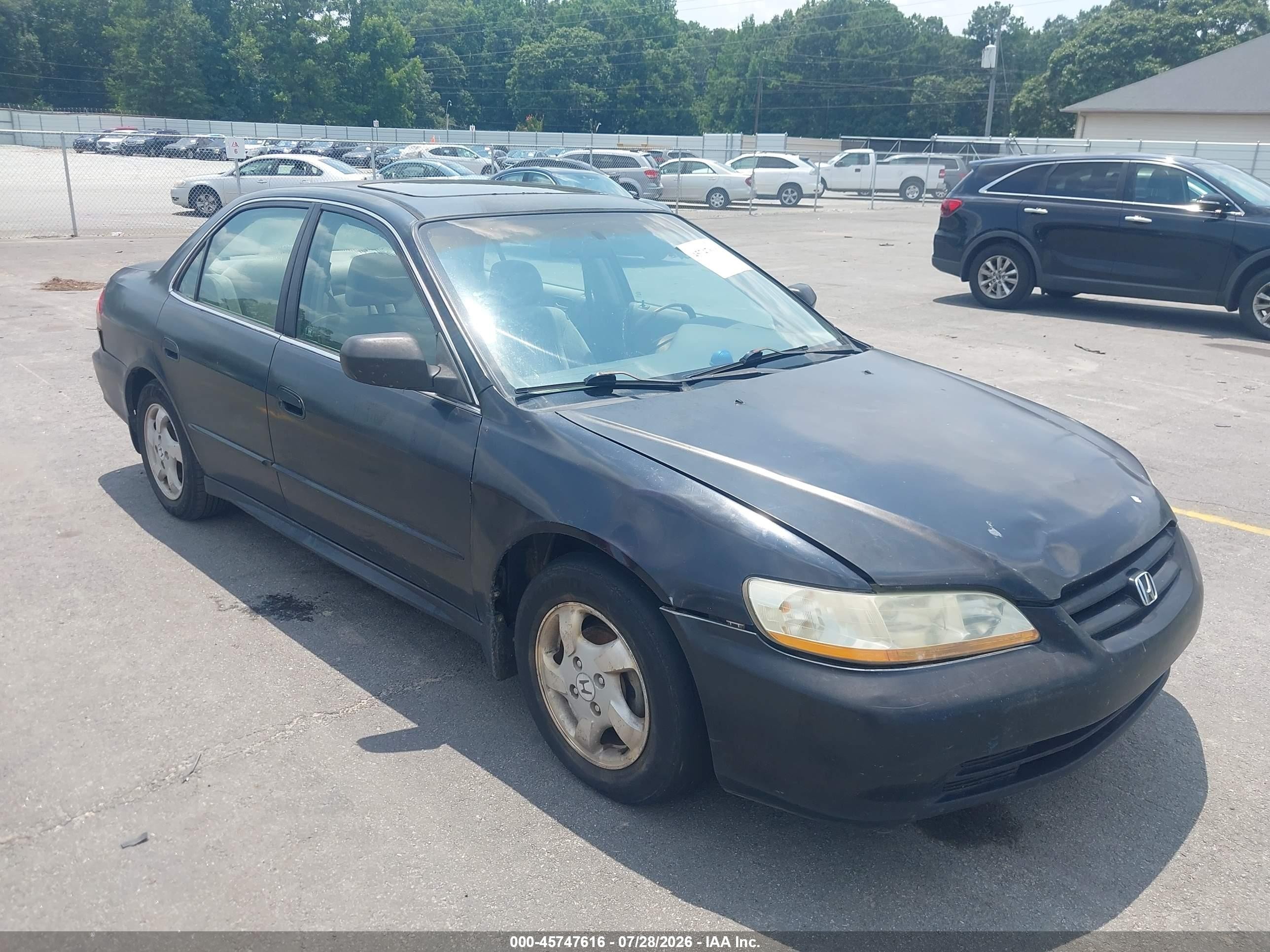 2002 Honda Accord 2.3 Se Black vin: 1HGCG56762A099660