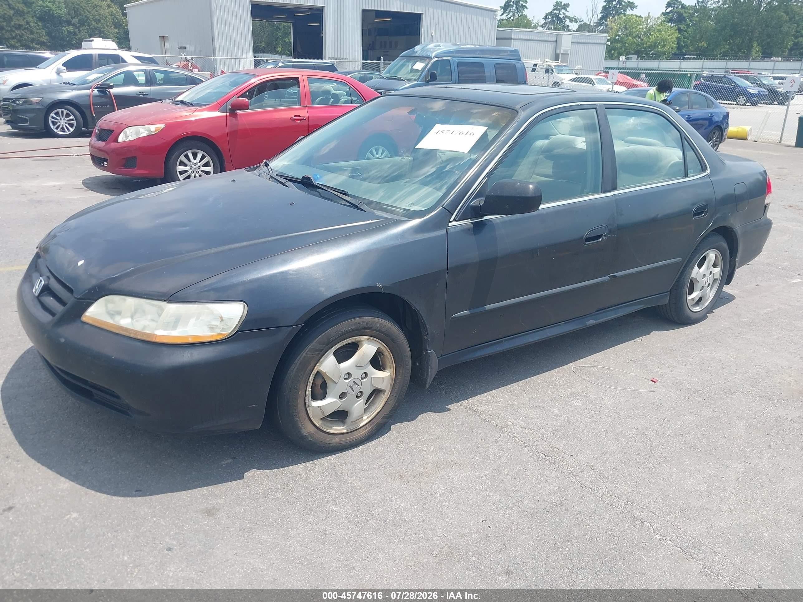 2002 Honda Accord 2.3 Se Black vin: 1HGCG56762A099660