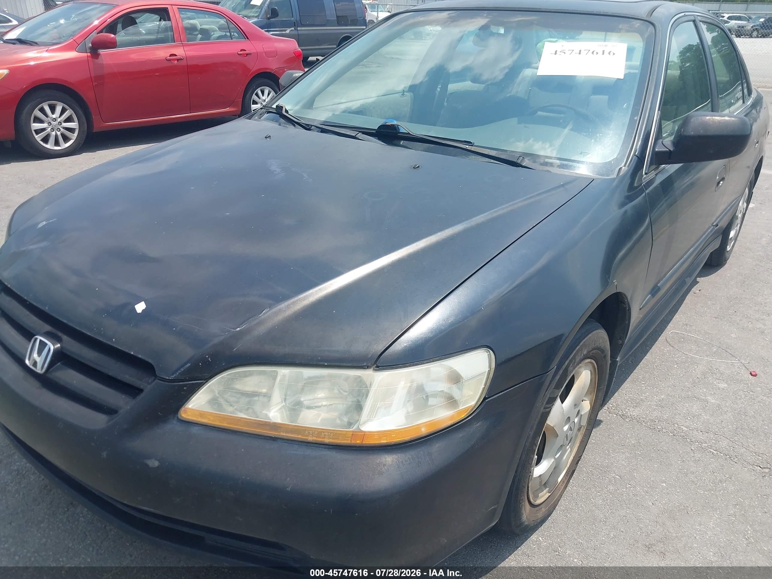 2002 Honda Accord 2.3 Se Black vin: 1HGCG56762A099660