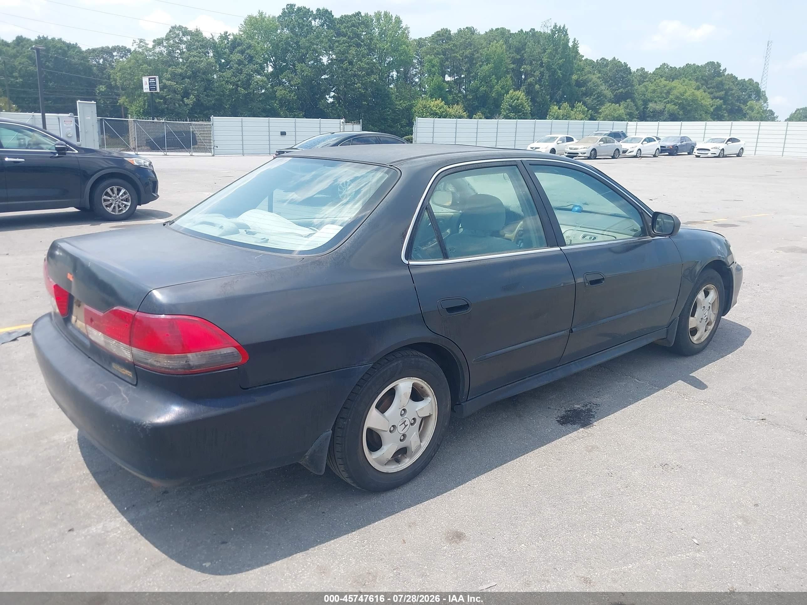 2002 Honda Accord 2.3 Se Black vin: 1HGCG56762A099660