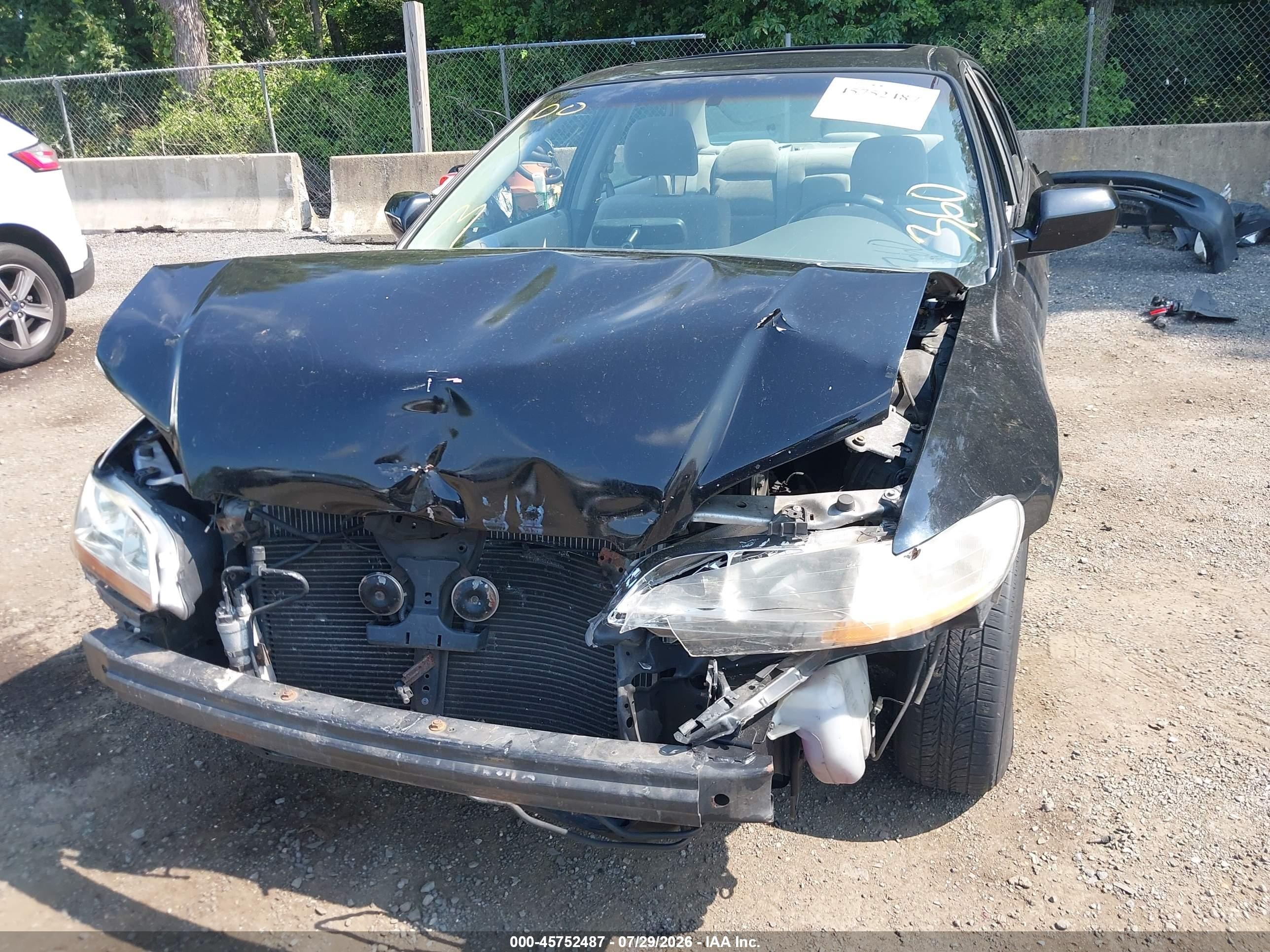 2002 Honda Accord 2.3 Se Black vin: 1HGCG56772A163074