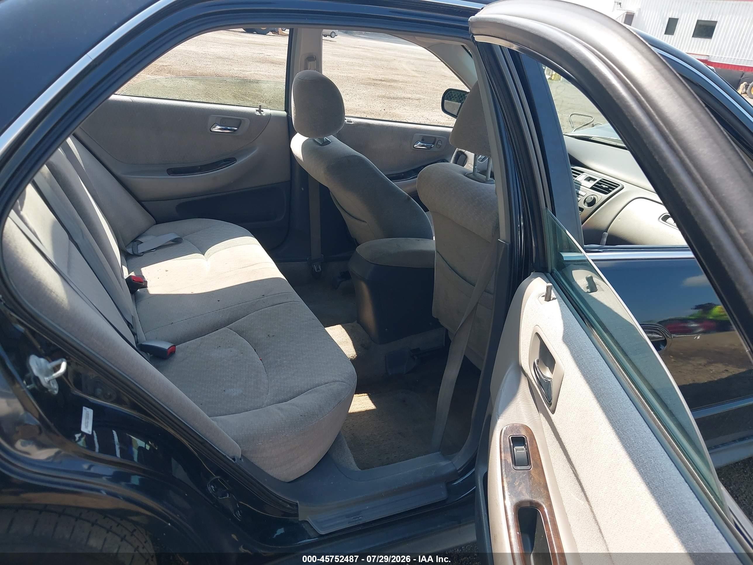 2002 Honda Accord 2.3 Se Black vin: 1HGCG56772A163074