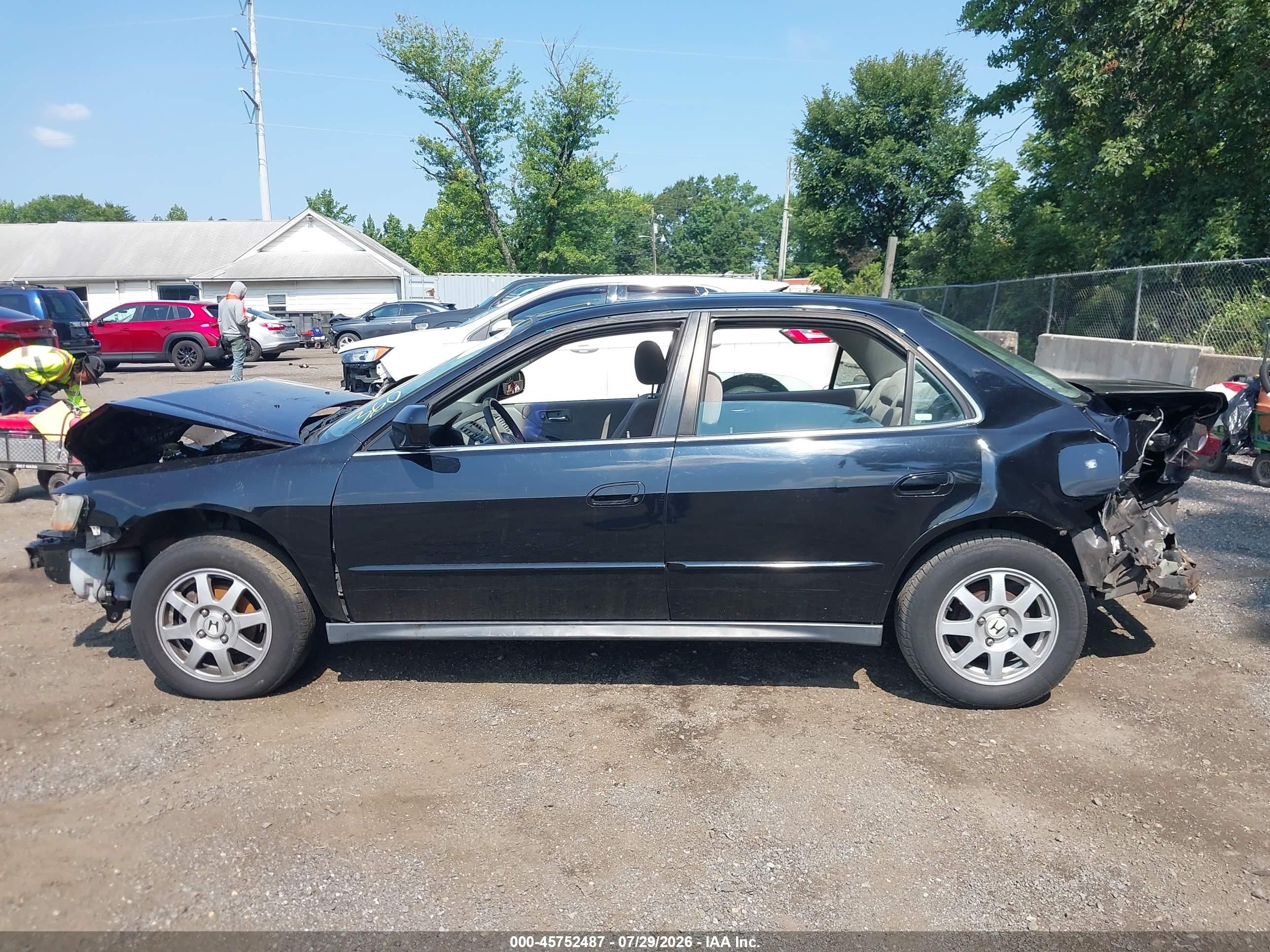 2002 Honda Accord 2.3 Se Black vin: 1HGCG56772A163074