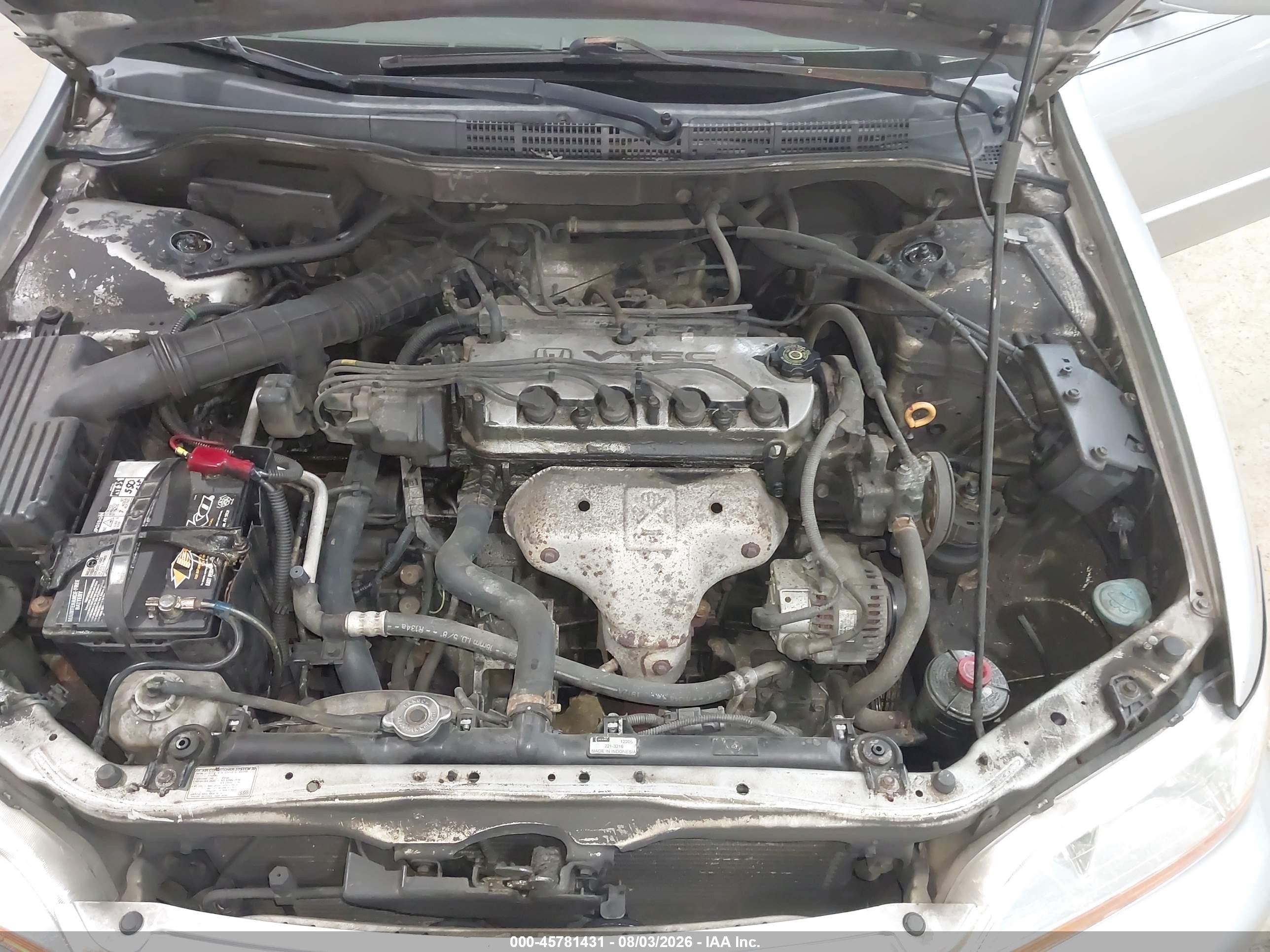 2002 Honda Accord 2.3 Se Silver vin: 1HGCG56792A172939