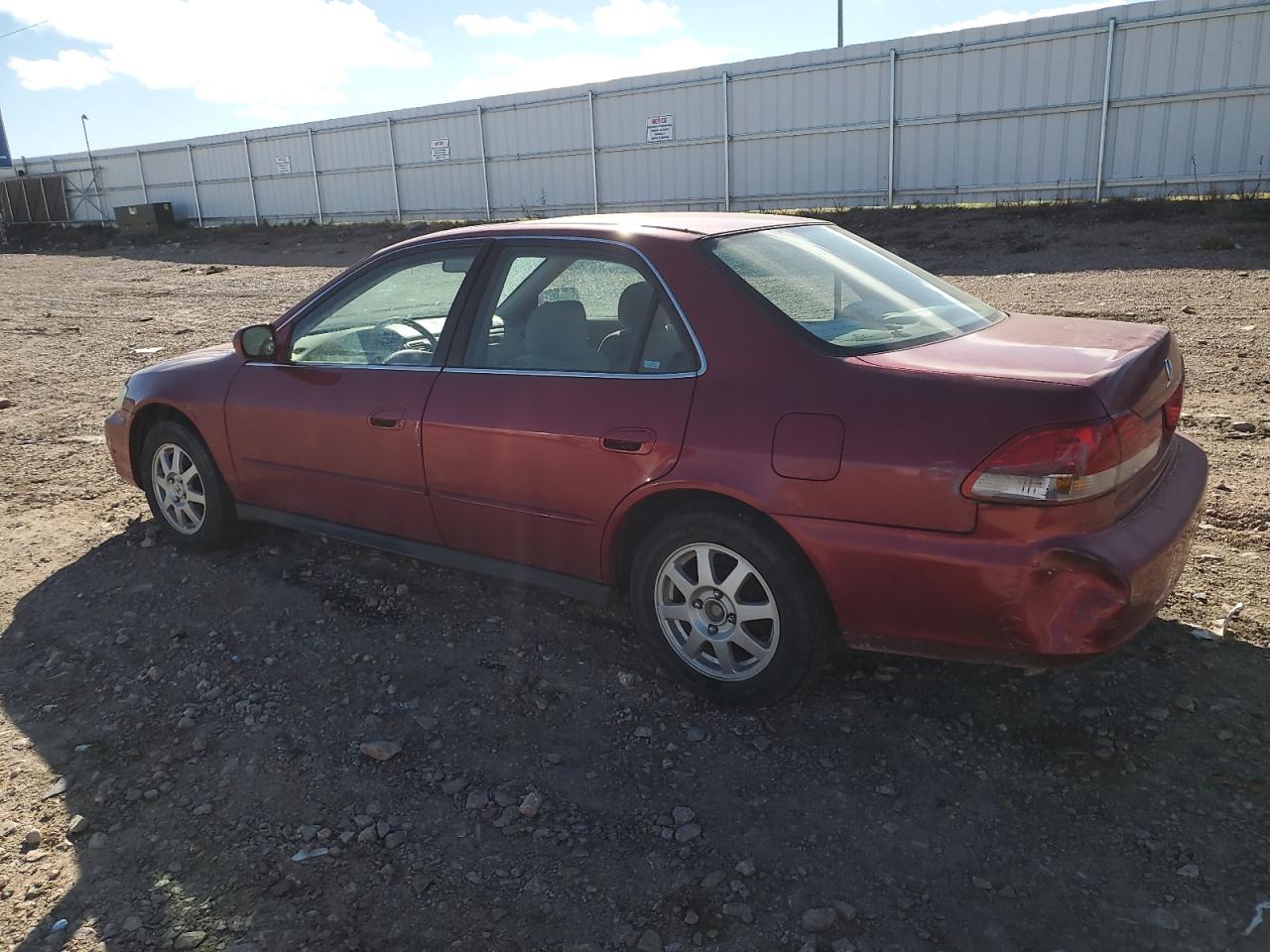 2002 Honda Accord Se Red vin: 1HGCG567X2A152411