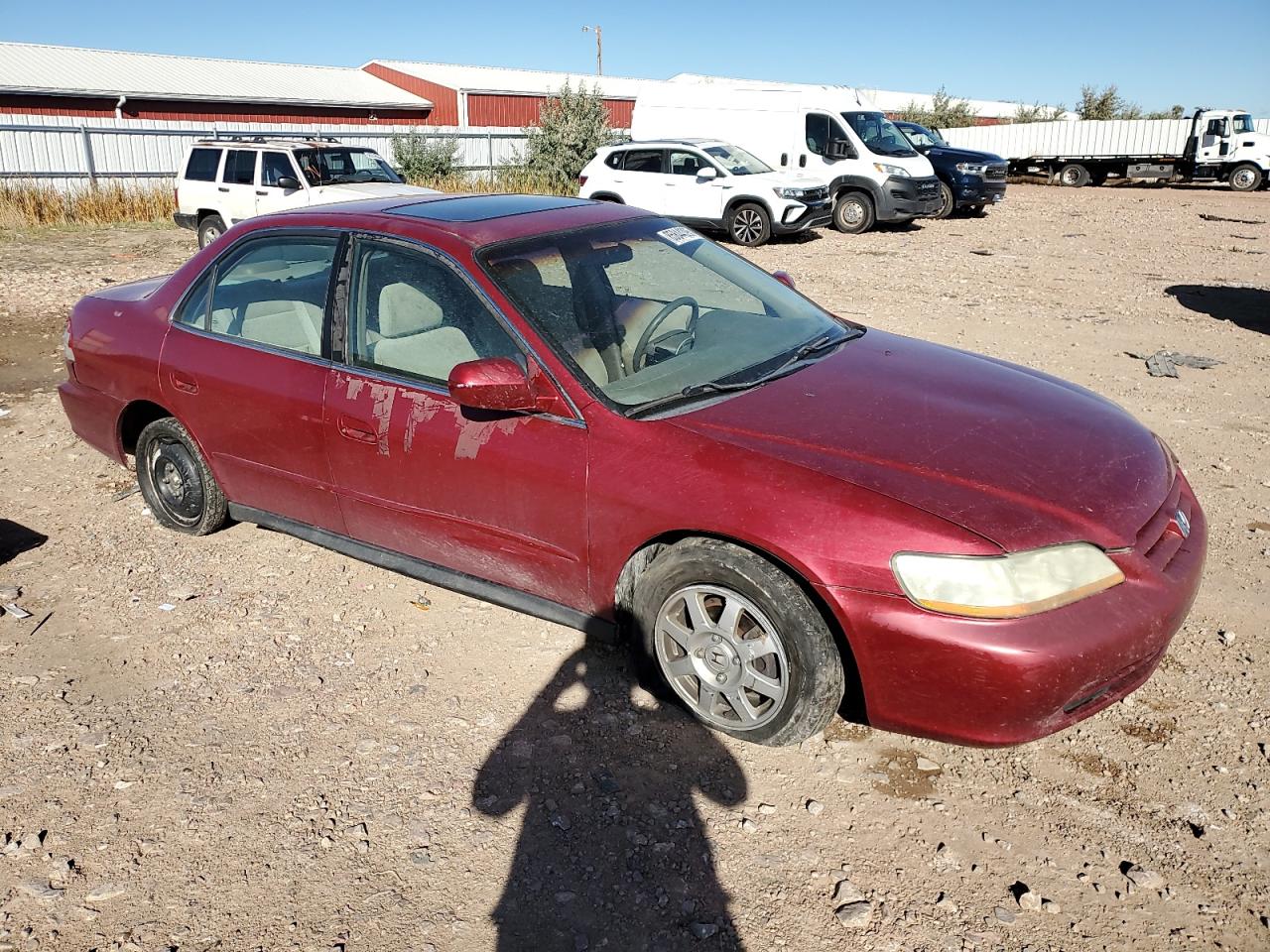 2002 Honda Accord Se Red vin: 1HGCG567X2A152411