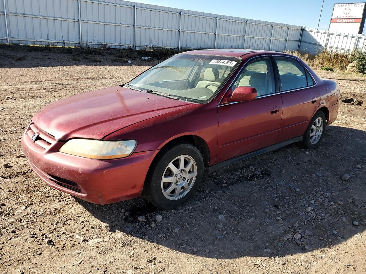 2002 Honda Accord Se Red vin: 1HGCG567X2A152411