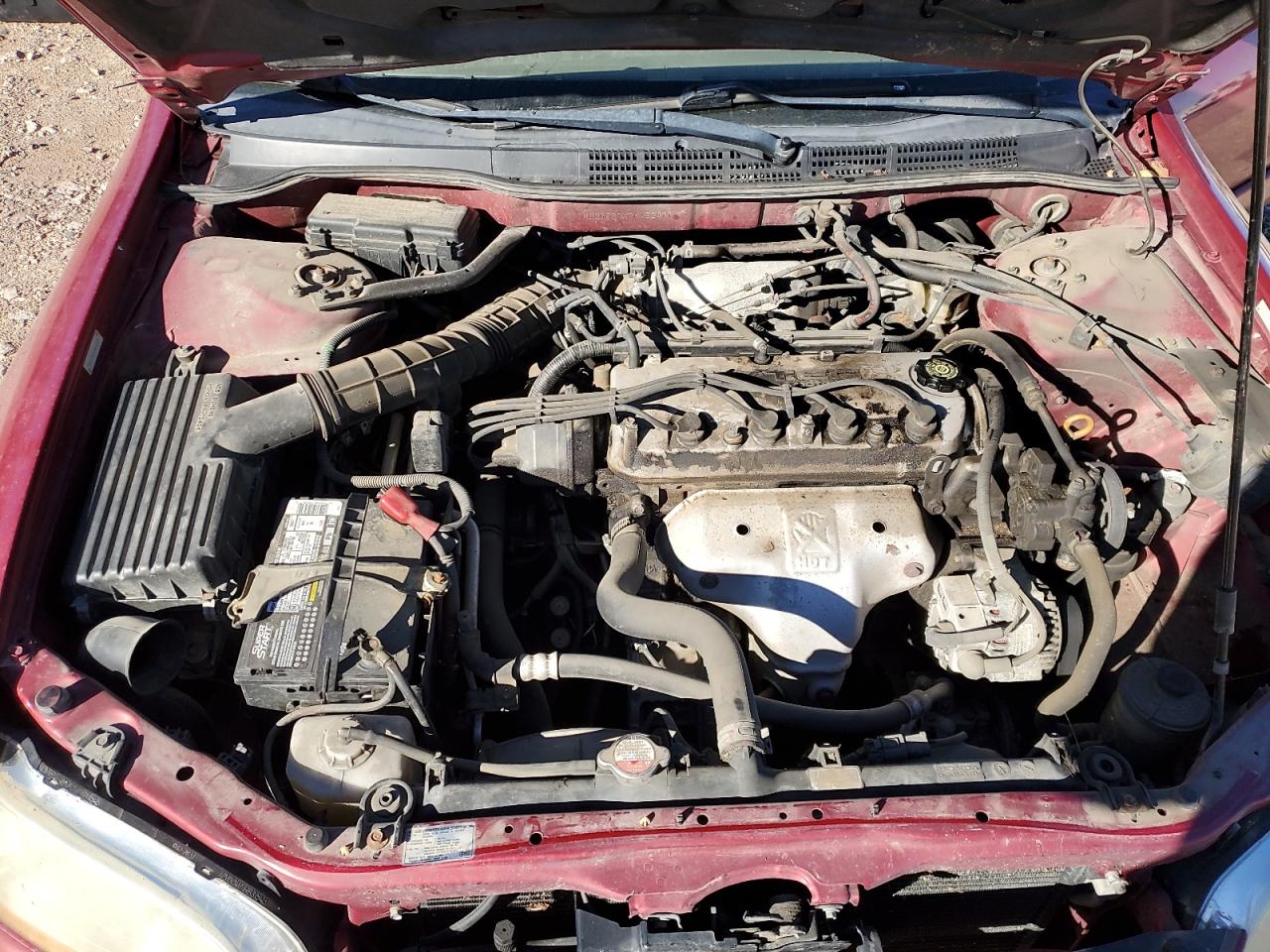 2002 Honda Accord Se Red vin: 1HGCG567X2A152411