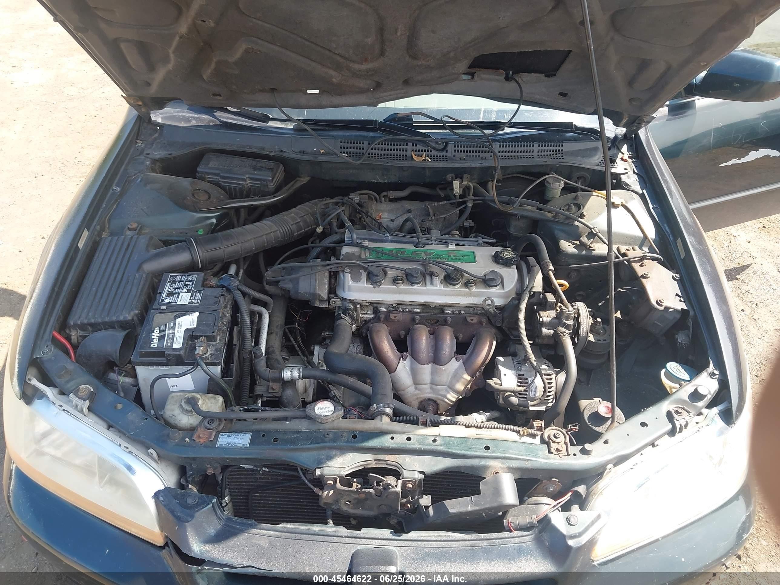 2000 Honda Accord 2.3 Lx Зеленый vin: 1HGCG6551YA111633