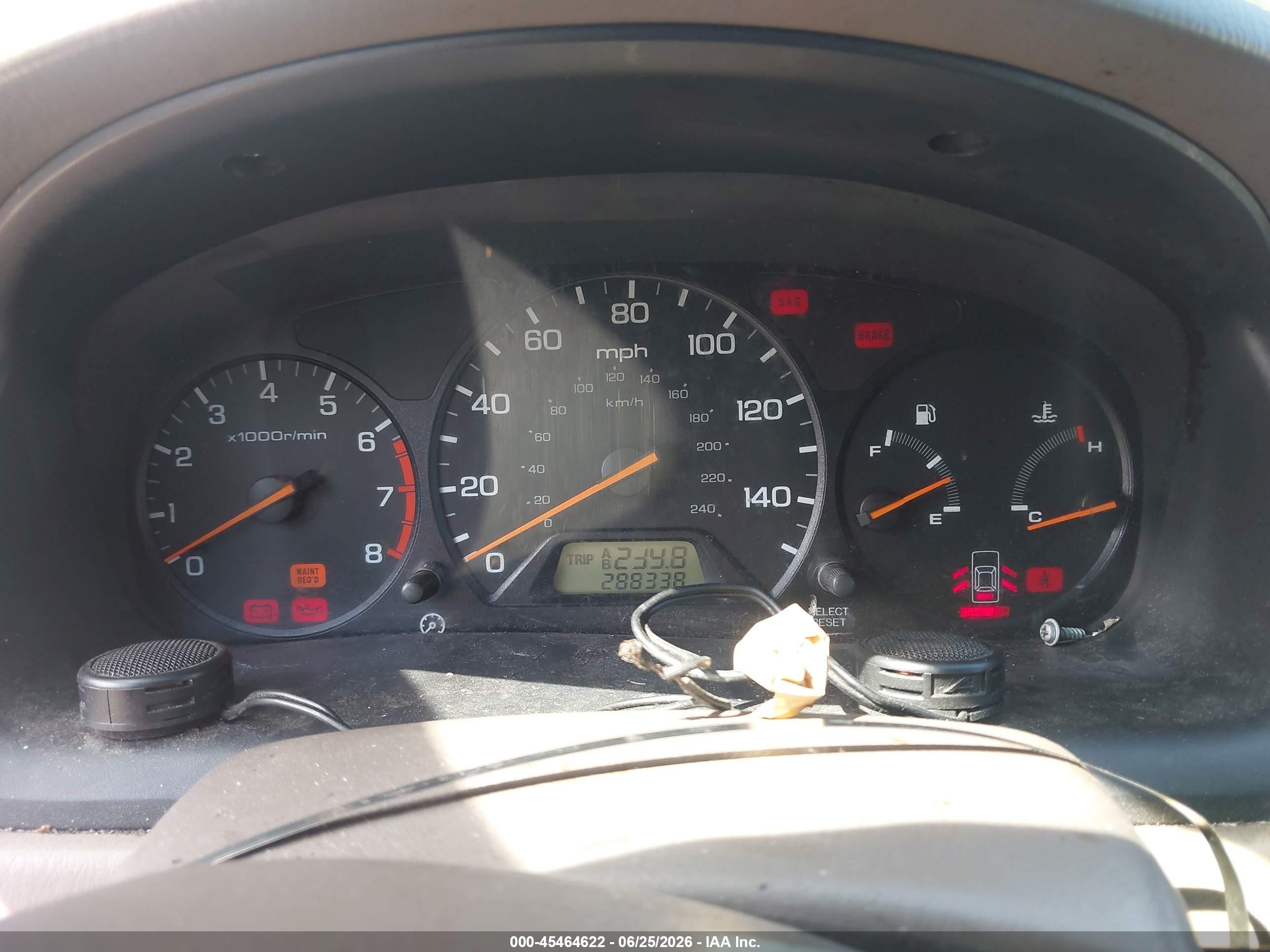 2000 Honda Accord 2.3 Lx Зеленый vin: 1HGCG6551YA111633