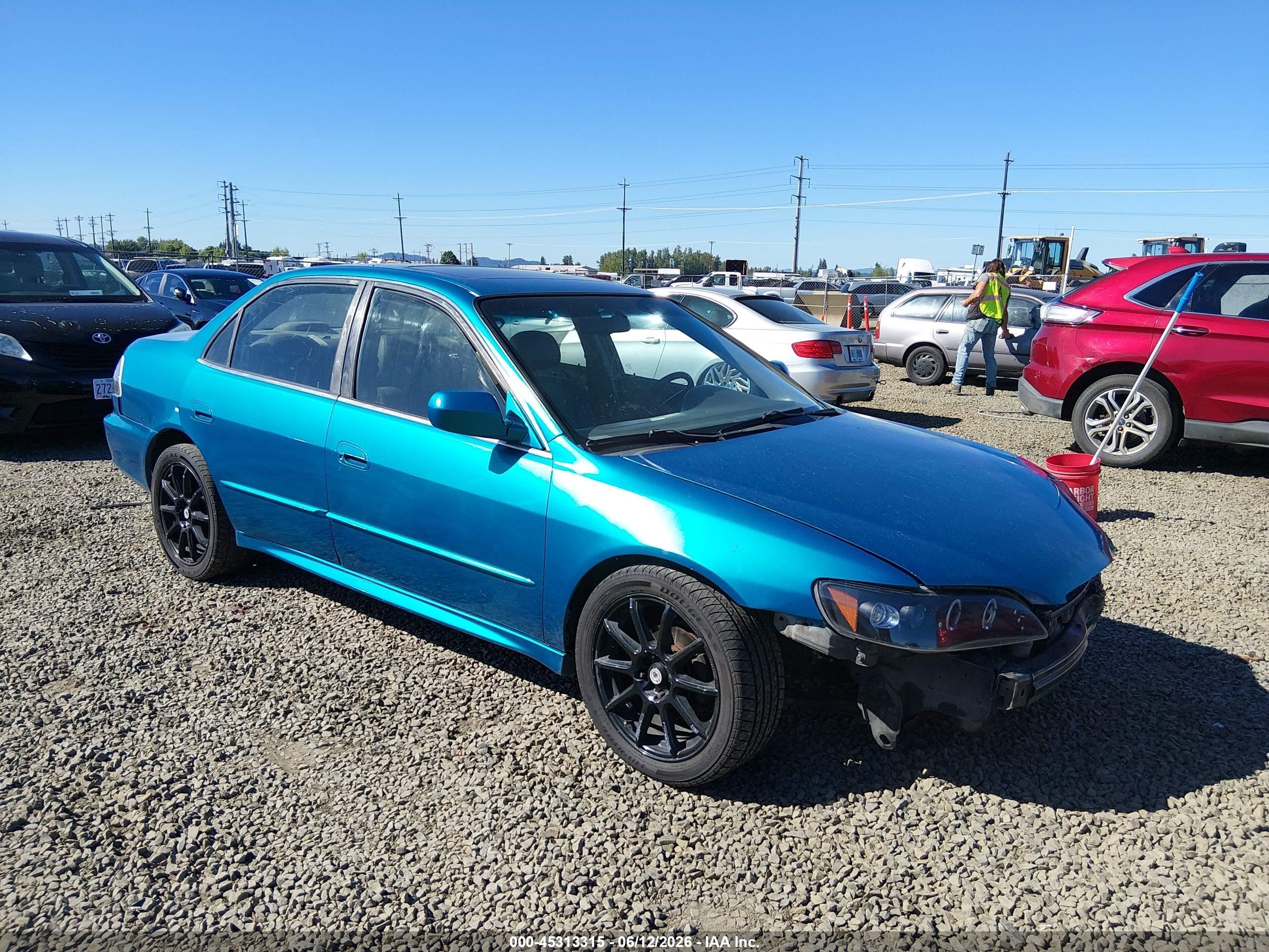 2001 Honda Accord 2.3 Ex Blue vin: 1HGCG65821A042368