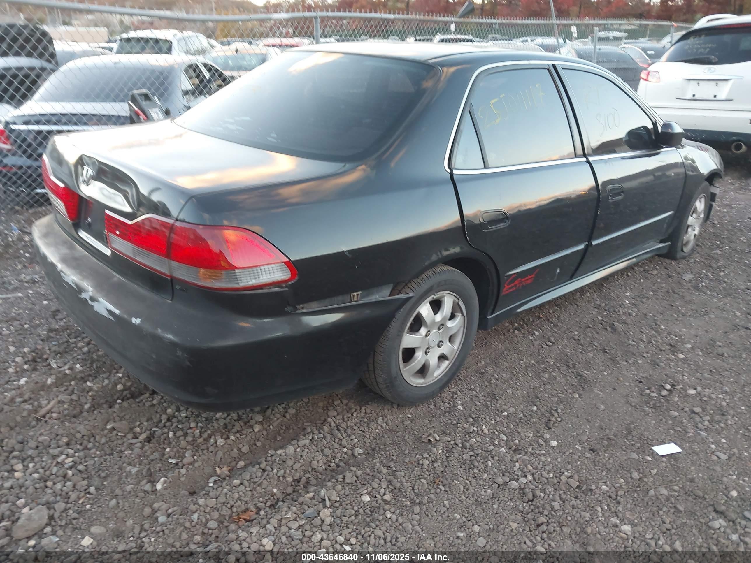 2002 Honda Accord 2.3 Ex Black vin: 1HGCG658X2A175705