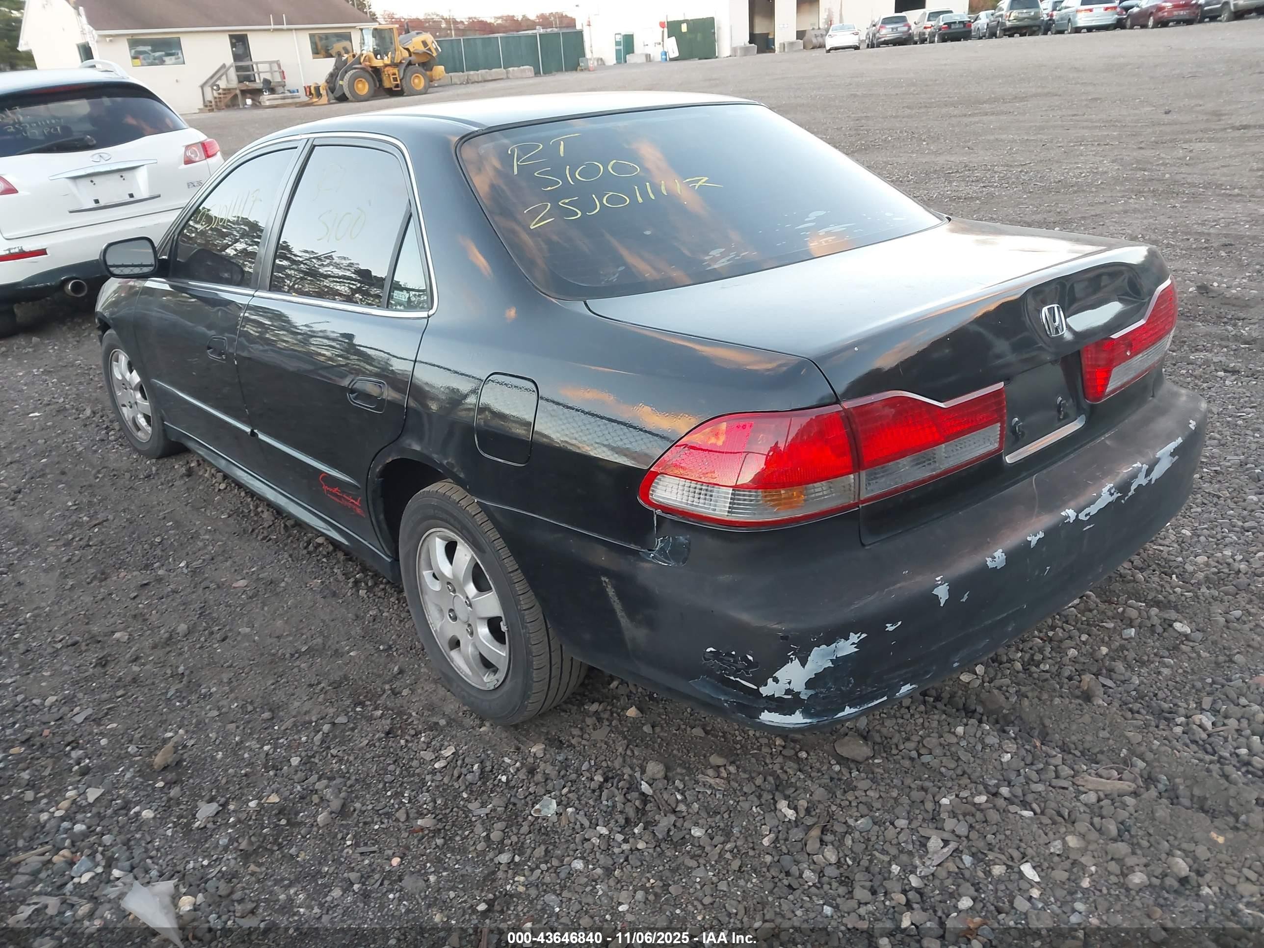 2002 Honda Accord 2.3 Ex Black vin: 1HGCG658X2A175705
