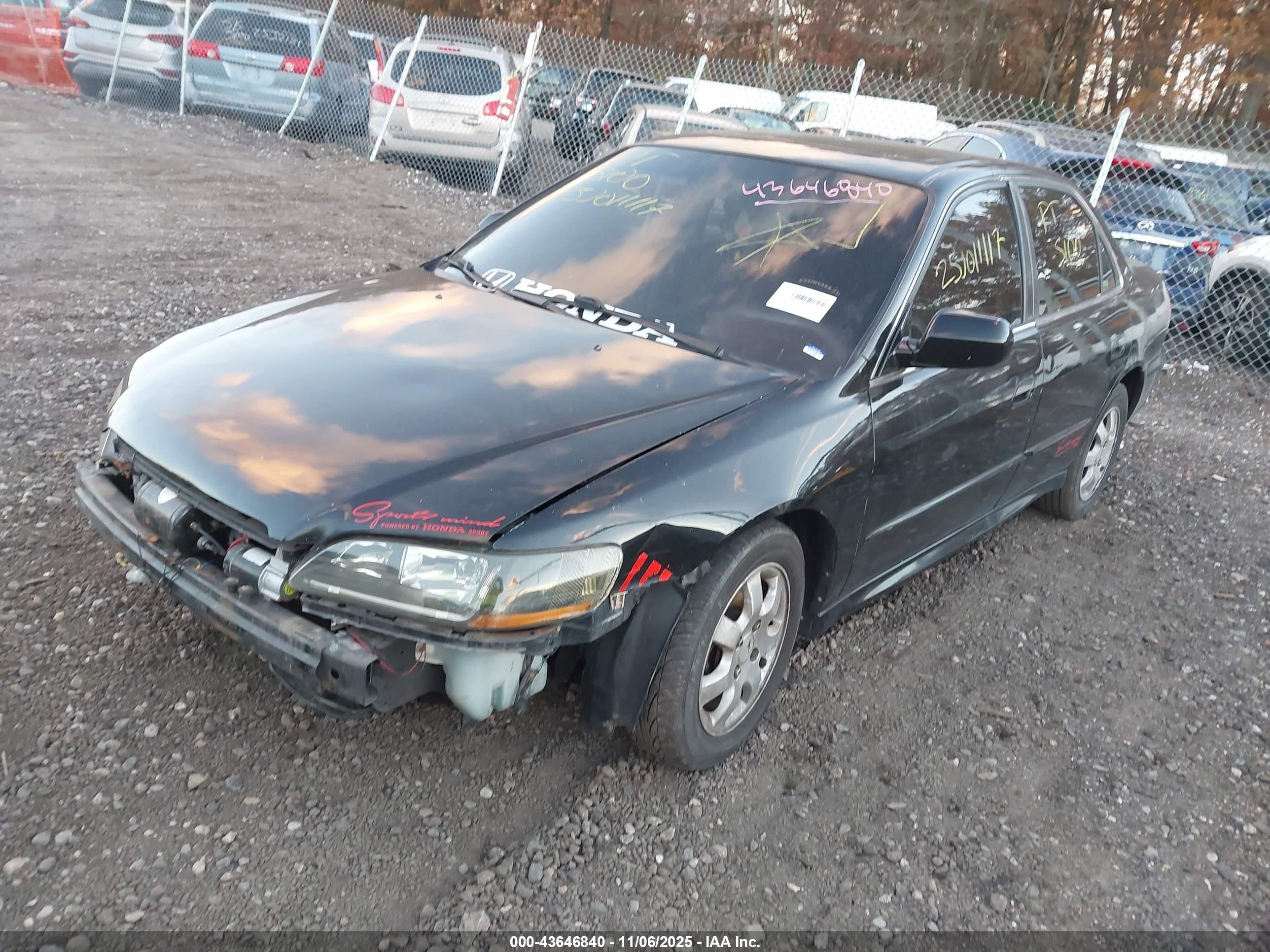 2002 Honda Accord 2.3 Ex Black vin: 1HGCG658X2A175705