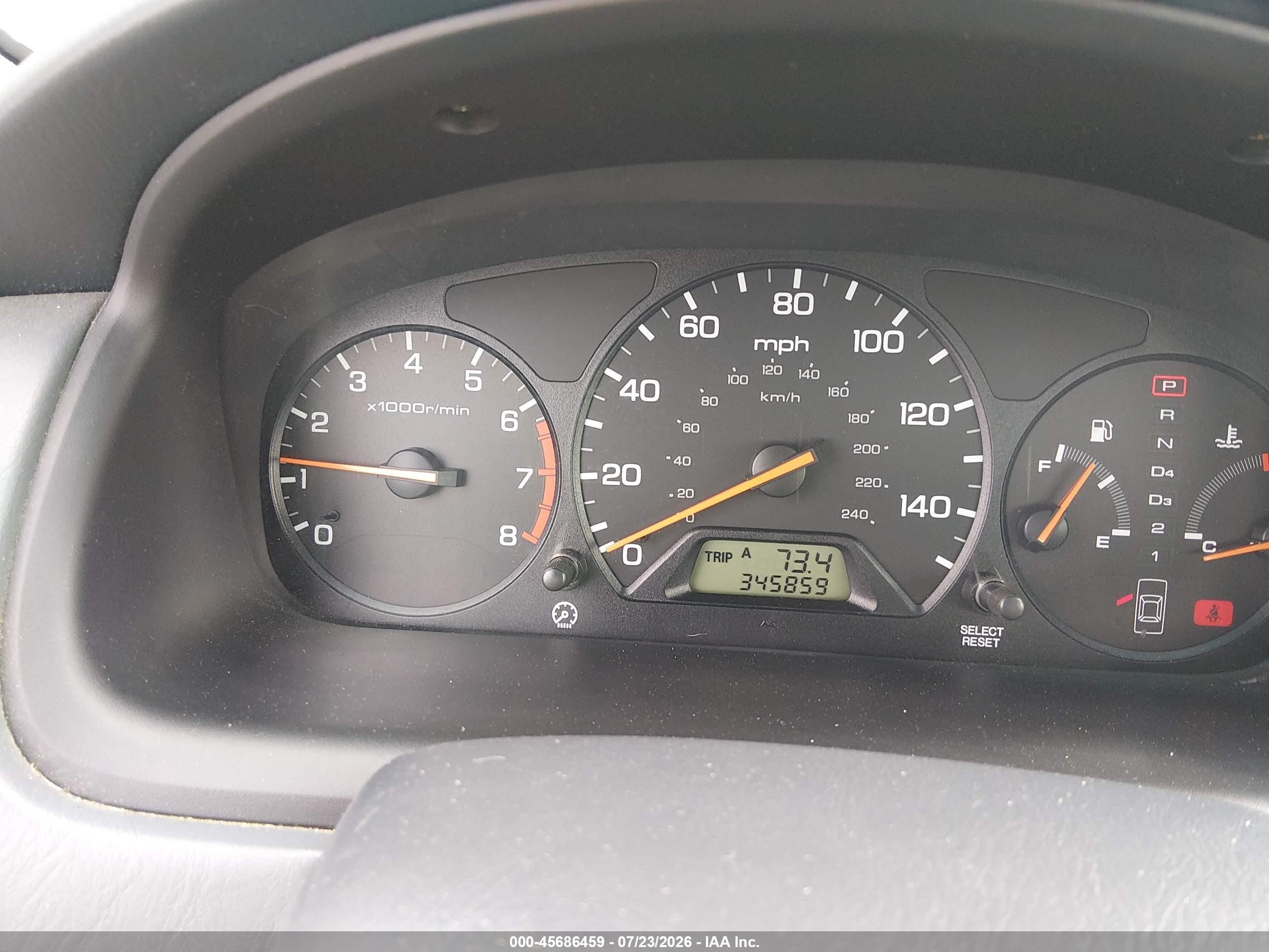 2000 Honda Accord 2.3 Lx Blue vin: 1HGCG6650YA001736
