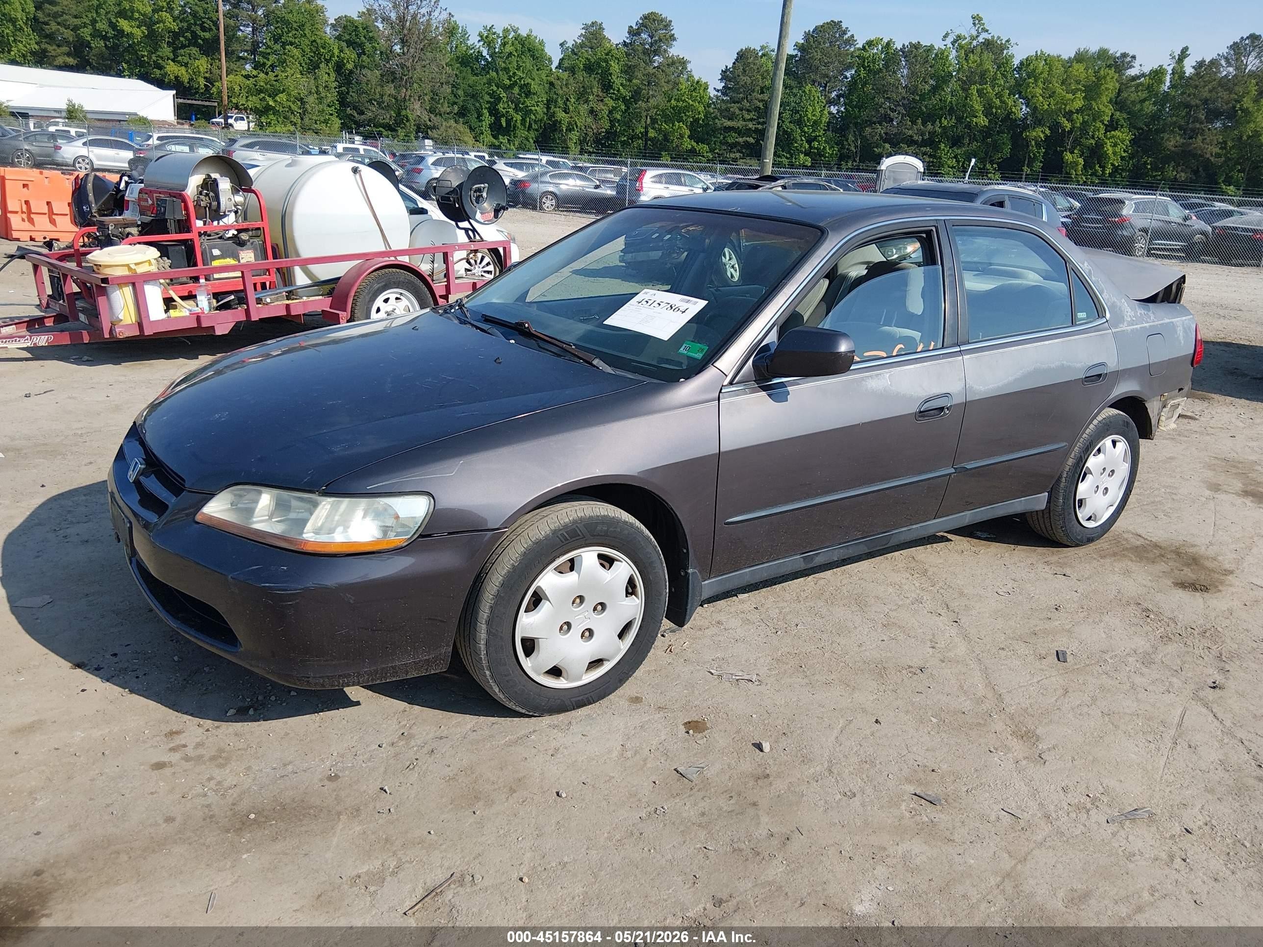 1999 Honda Accord Lx Gray vin: 1HGCG6652XA030833