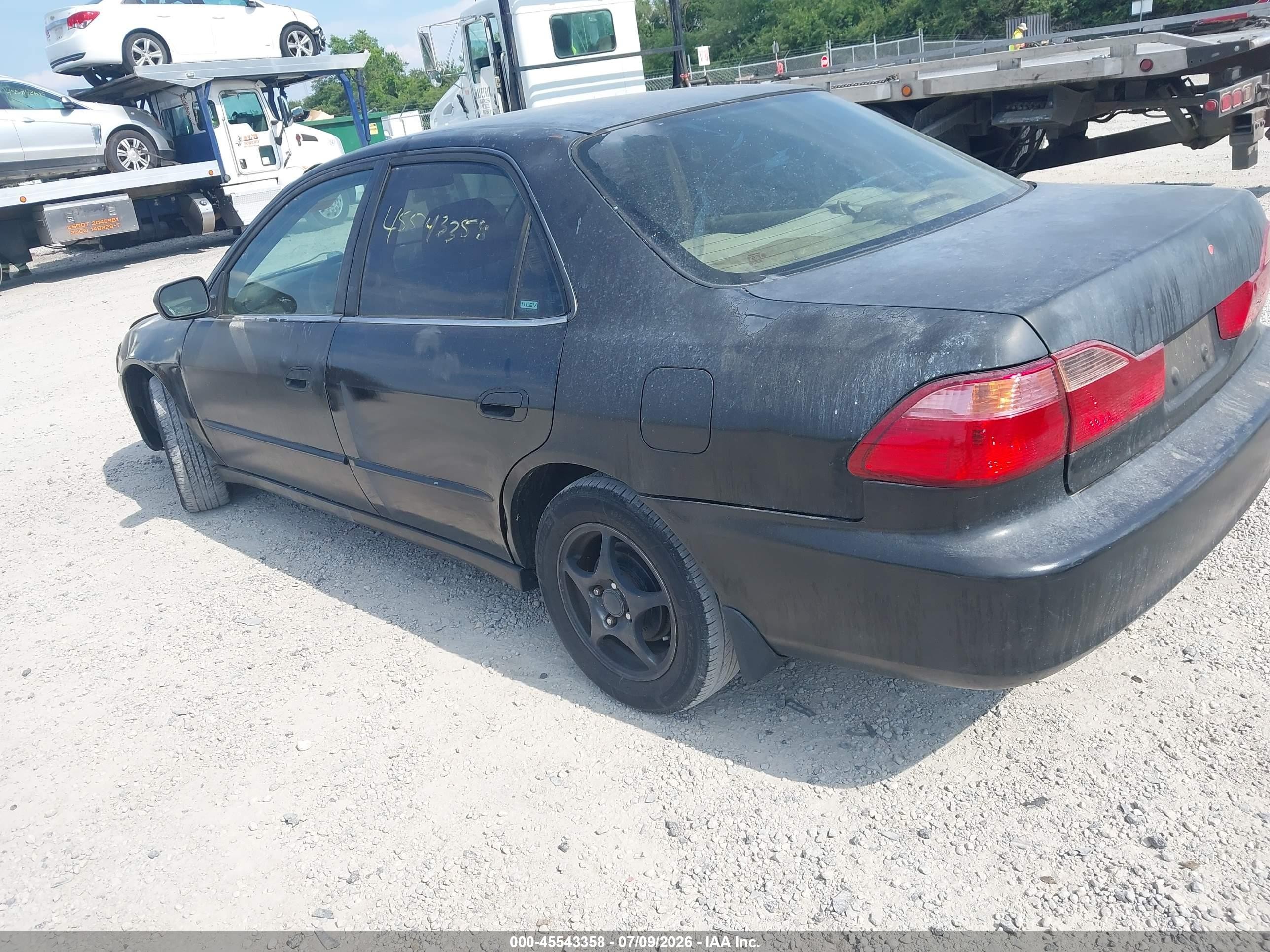 1999 Honda Accord Lx Black vin: 1HGCG6655XA017994