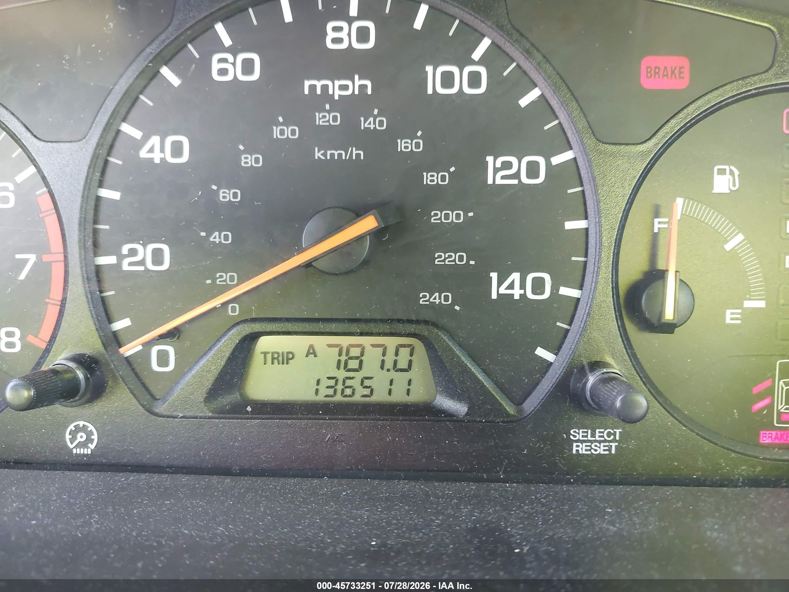 2000 Honda Accord 2.3 Lx Black vin: 1HGCG6655YA151454