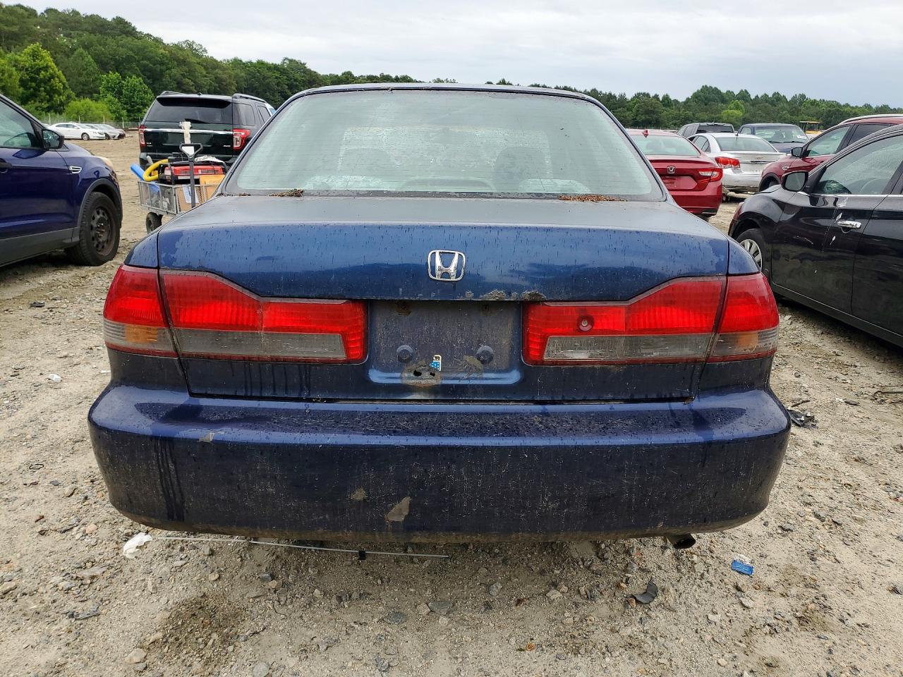 2001 Honda Accord Lx Blue vin: 1HGCG66571A051300