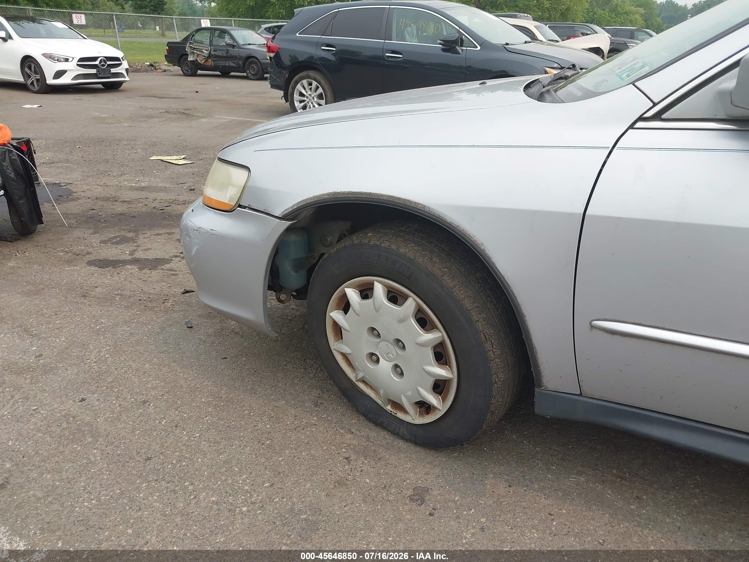 2001 Honda Accord 2.3 Lx Gray vin: 1HGCG66571A124729