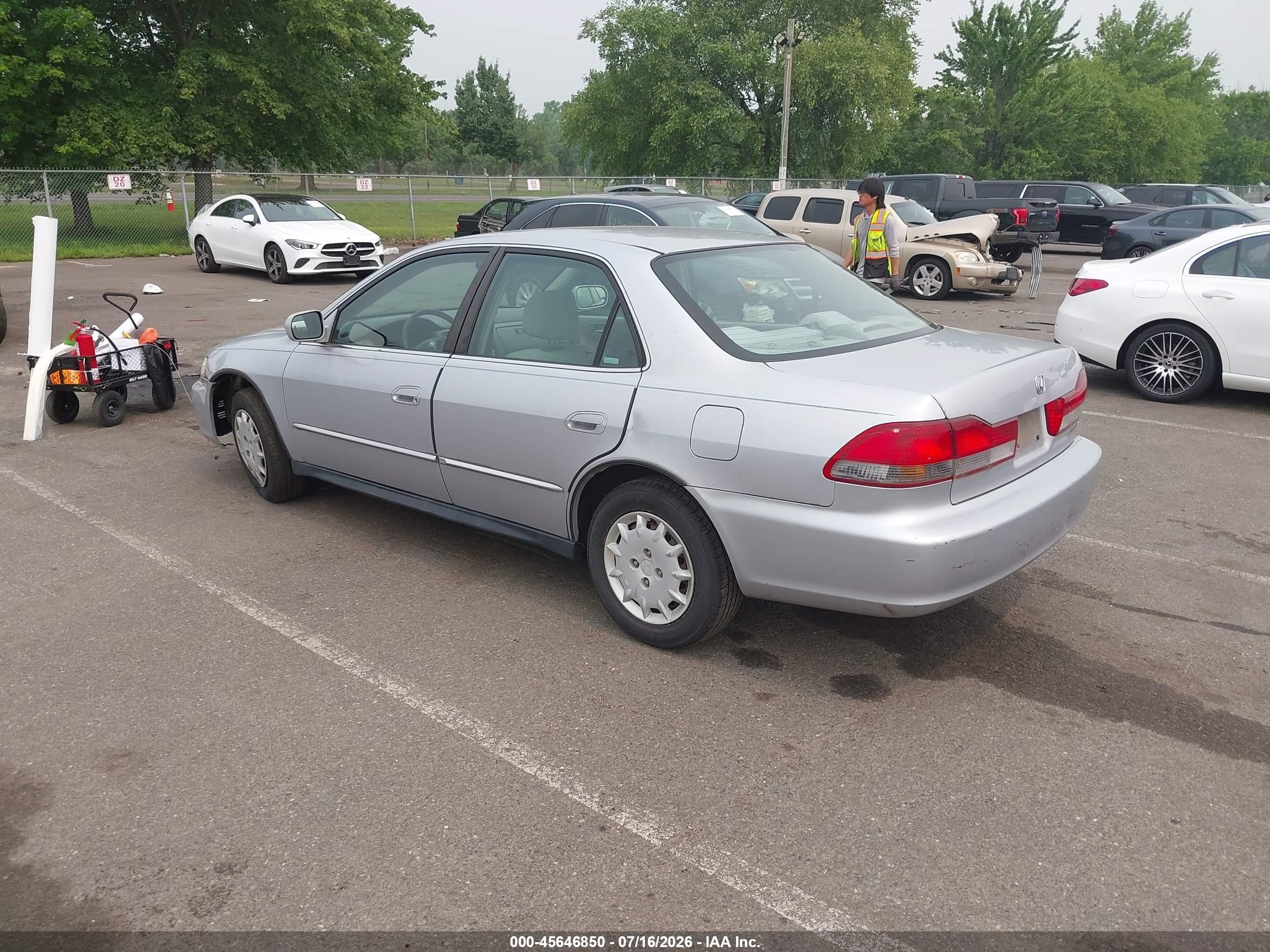 2001 Honda Accord 2.3 Lx Gray vin: 1HGCG66571A124729