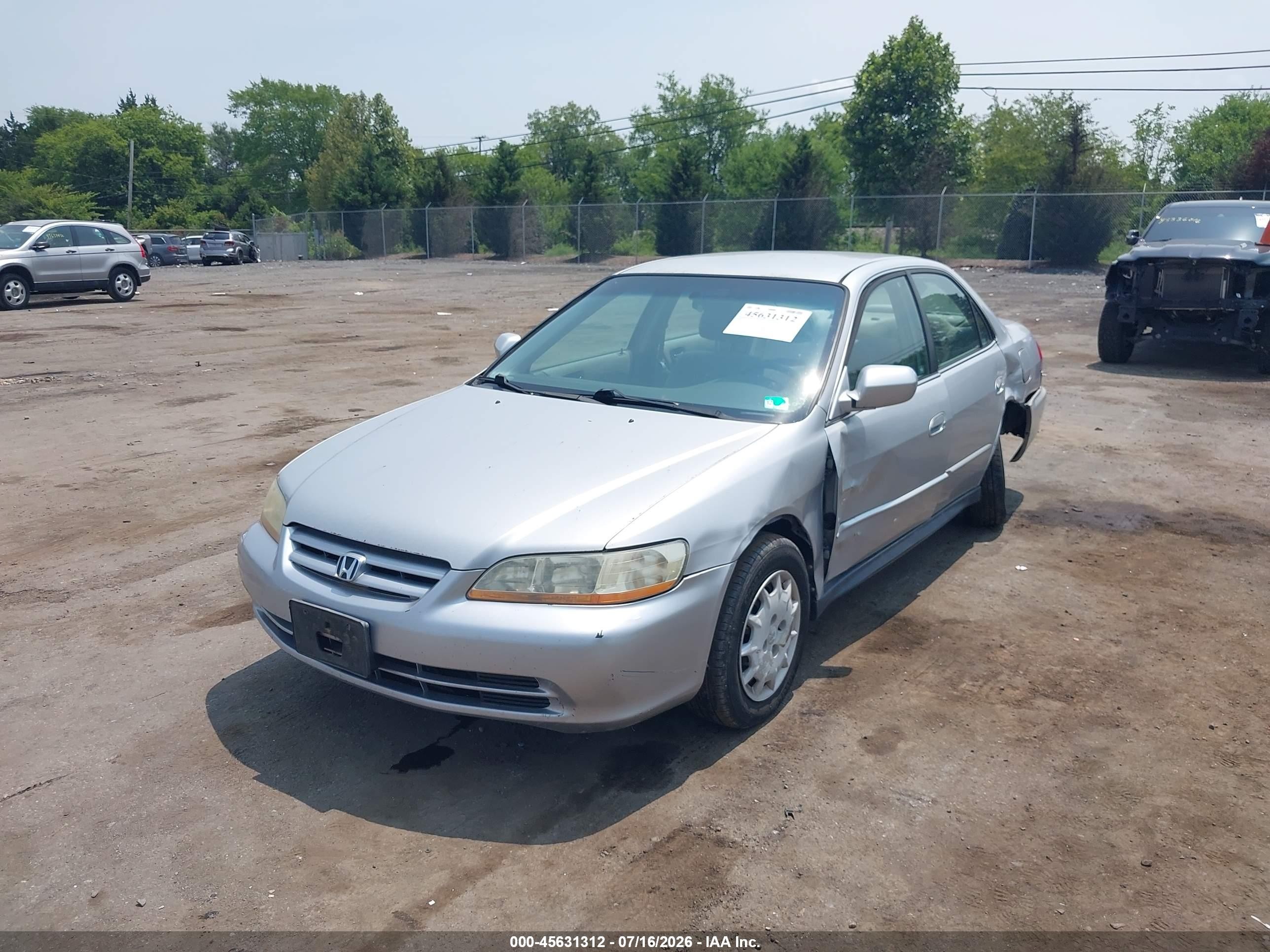2002 Honda Accord 2.3 Lx Silver vin: 1HGCG66592A050439