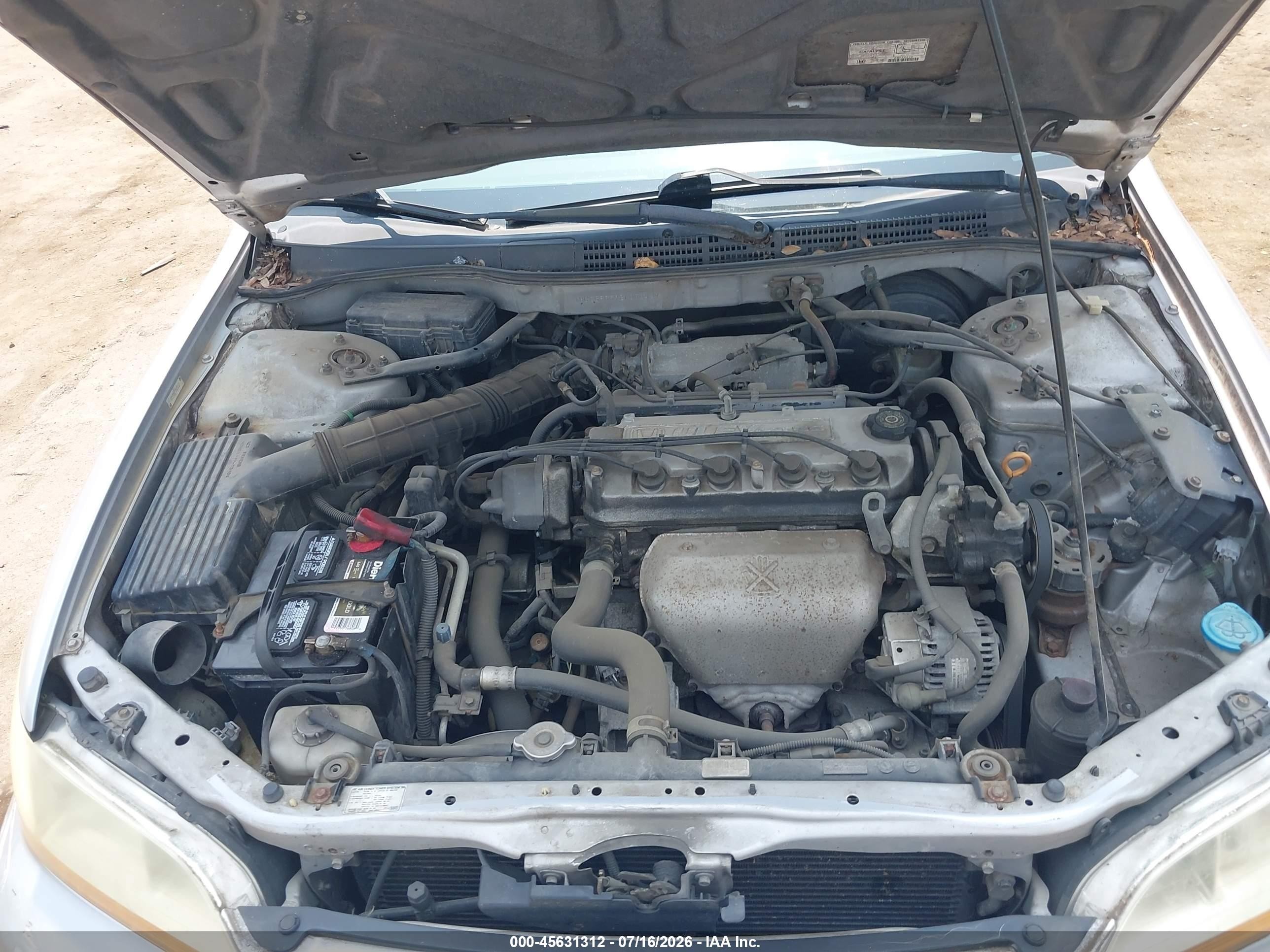 2002 Honda Accord 2.3 Lx Silver vin: 1HGCG66592A050439