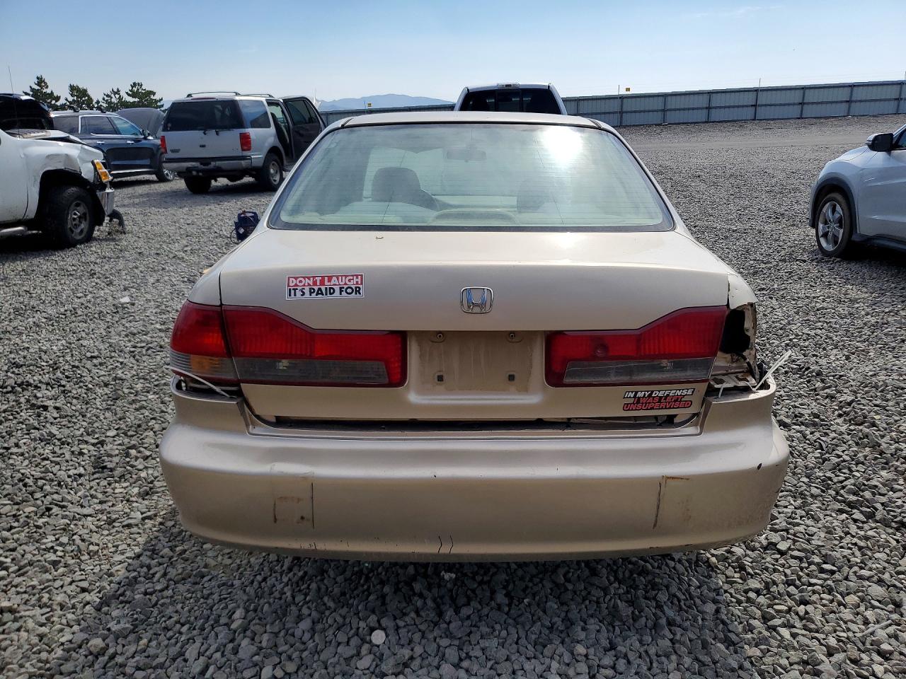 2002 Honda Accord Lx Beige vin: 1HGCG66592A070626