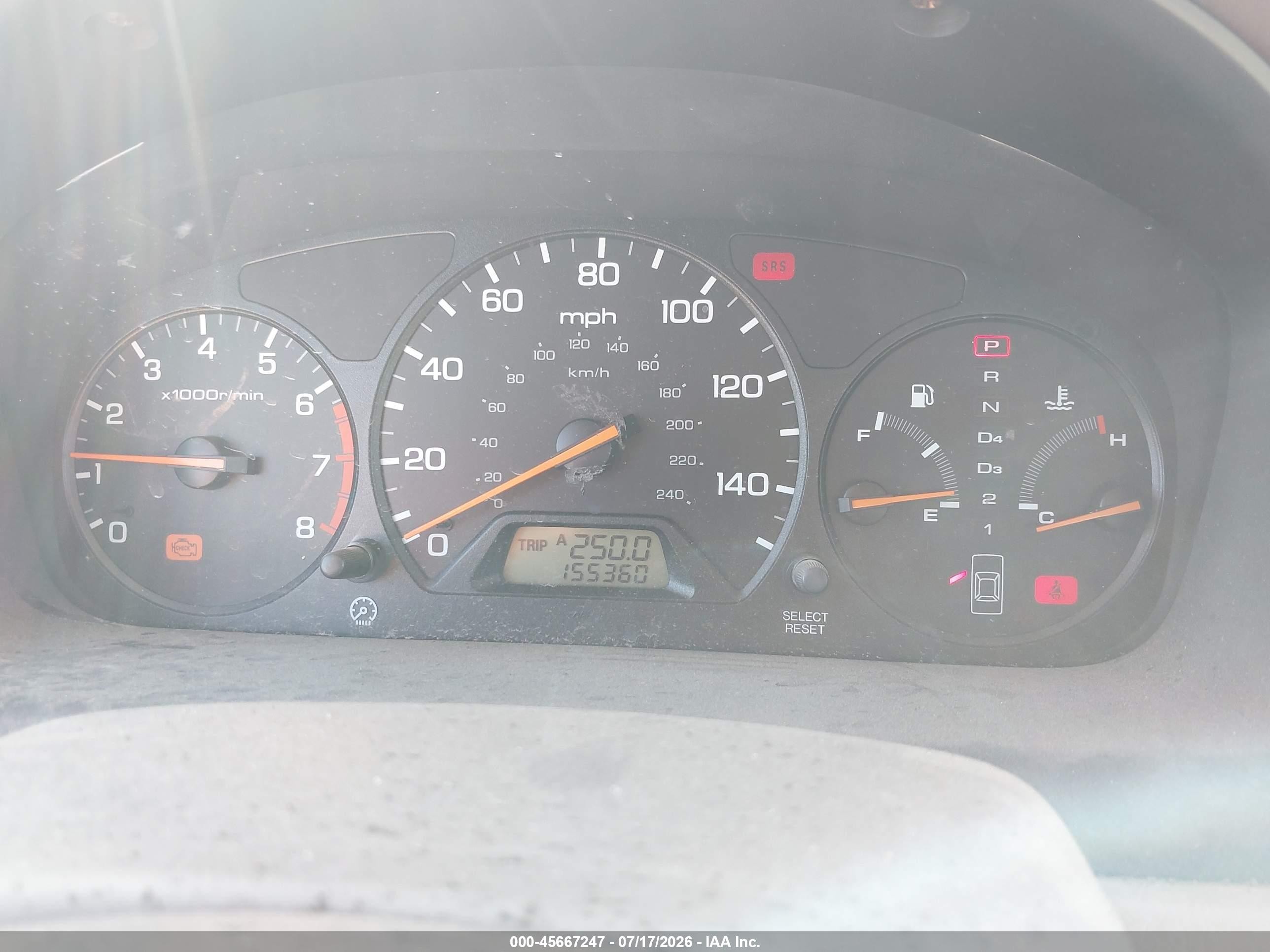 2000 Honda Accord 2.3 Lx Белый vin: 1HGCG6659YA012606
