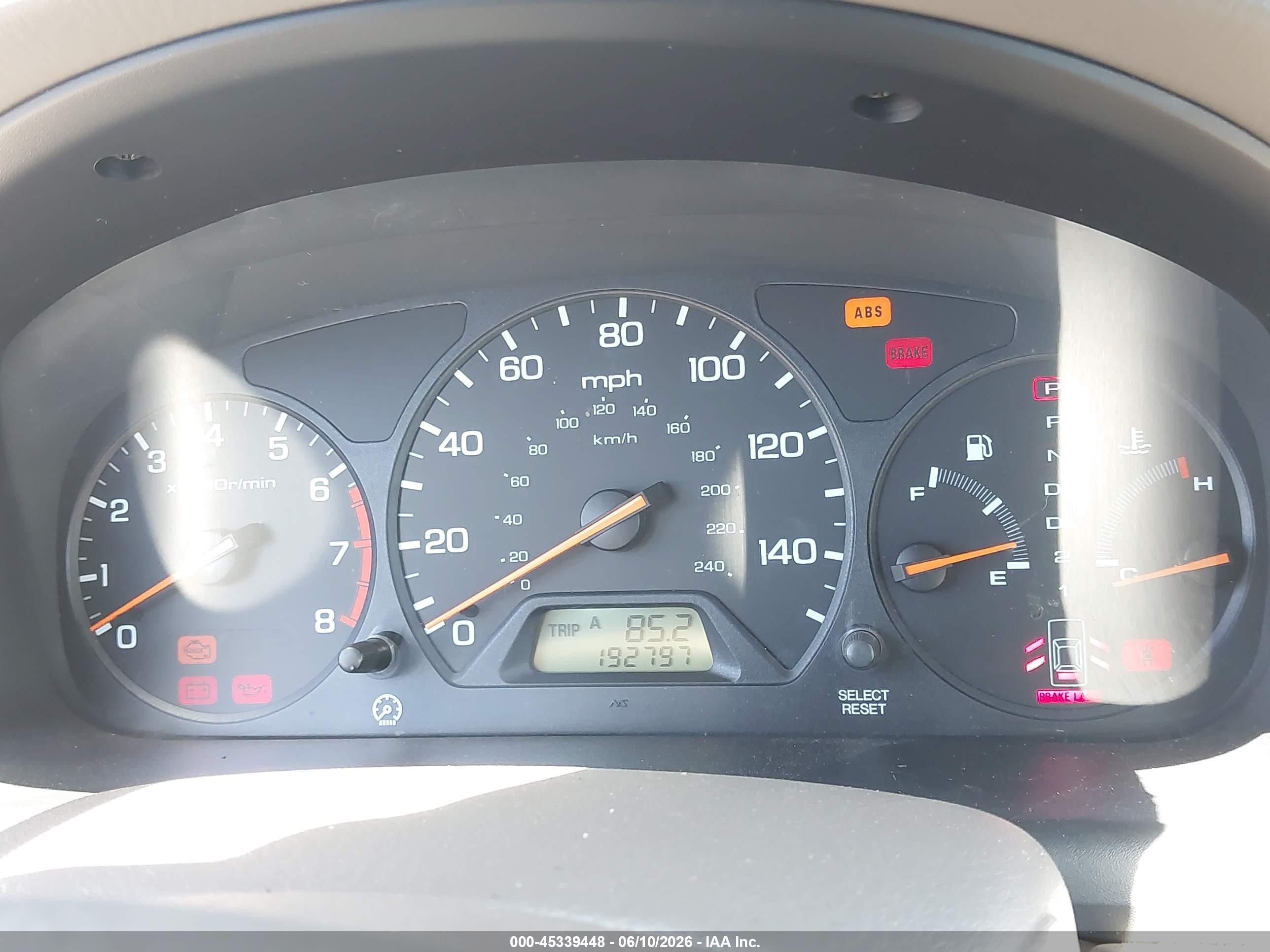 1998 Honda Accord Ex Зеленый vin: 1HGCG6672WA019637