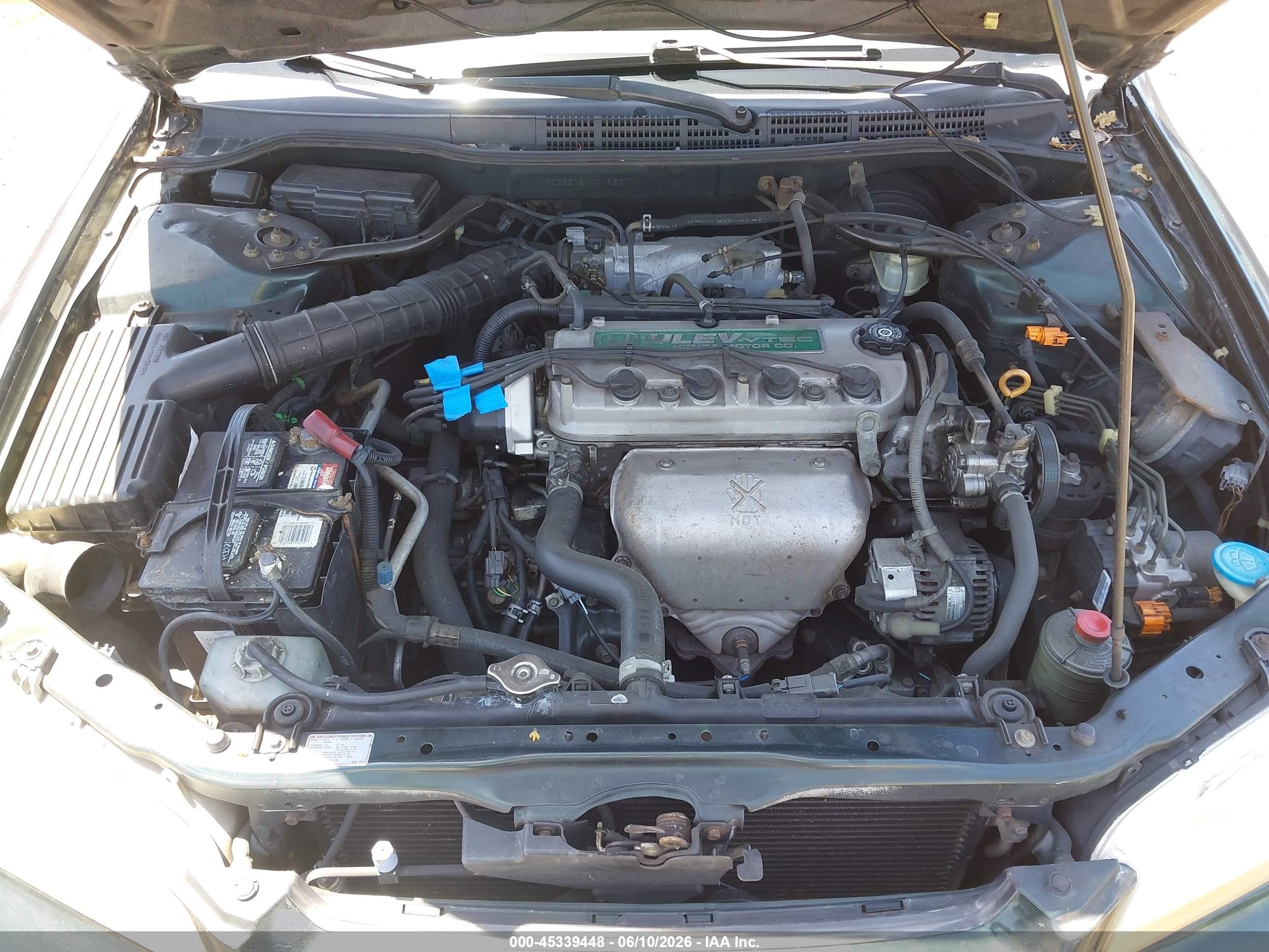 1998 Honda Accord Ex Зеленый vin: 1HGCG6672WA019637