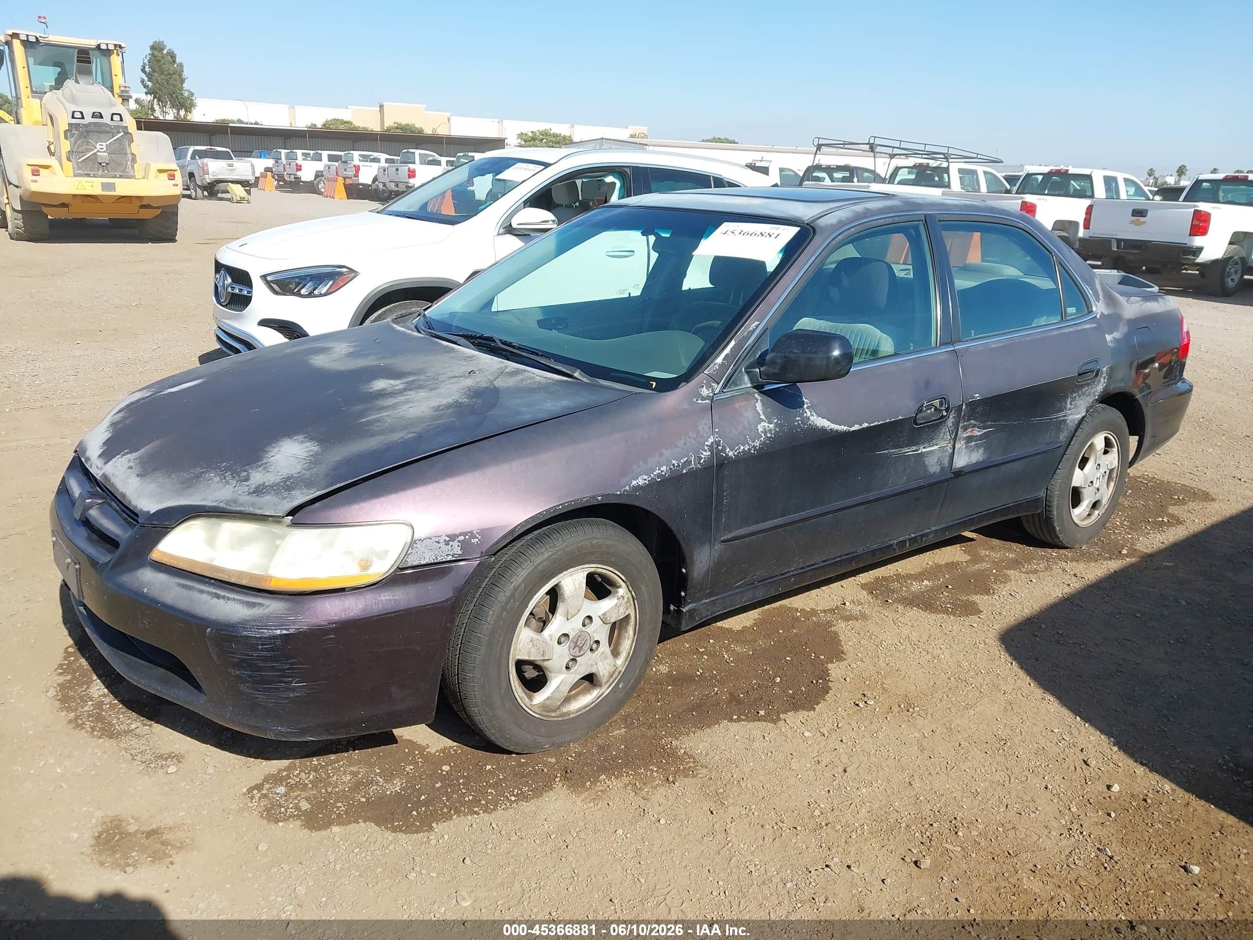 1998 Honda Accord Ex Фиолетовый vin: 1HGCG6678WA267908