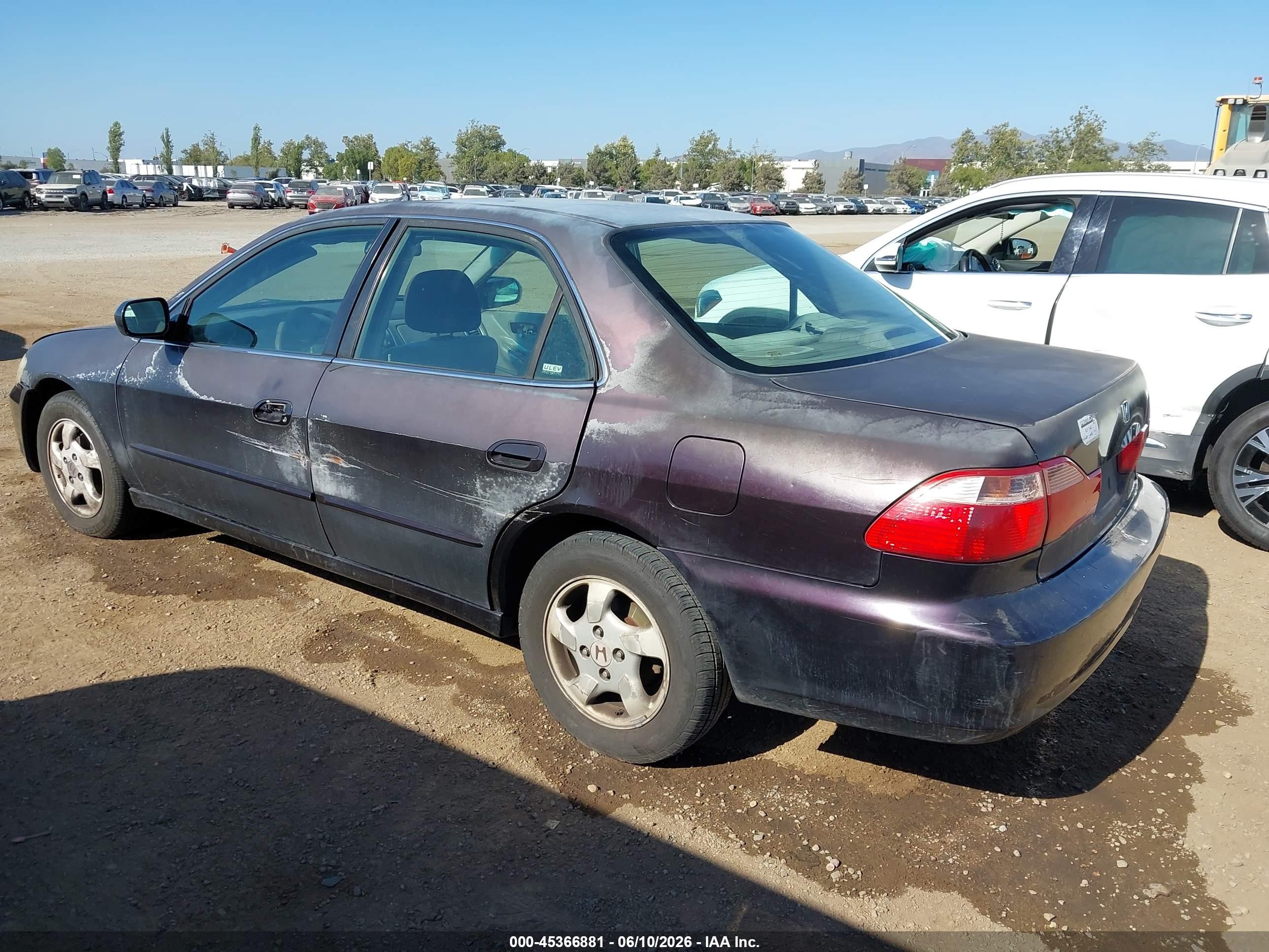 1998 Honda Accord Ex Фиолетовый vin: 1HGCG6678WA267908