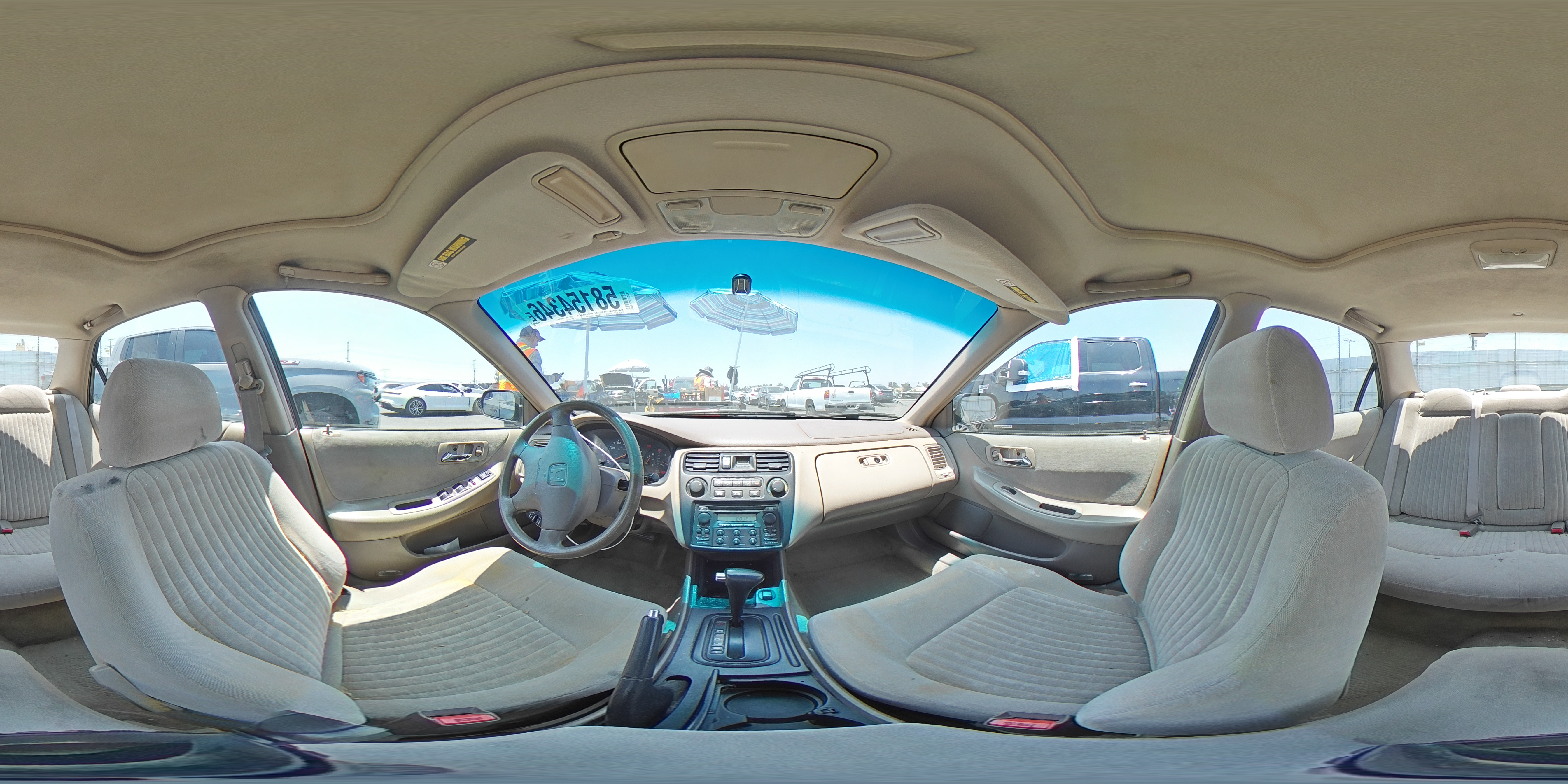 1998 Honda Accord Ex Green vin: 1HGCG667XWA267120