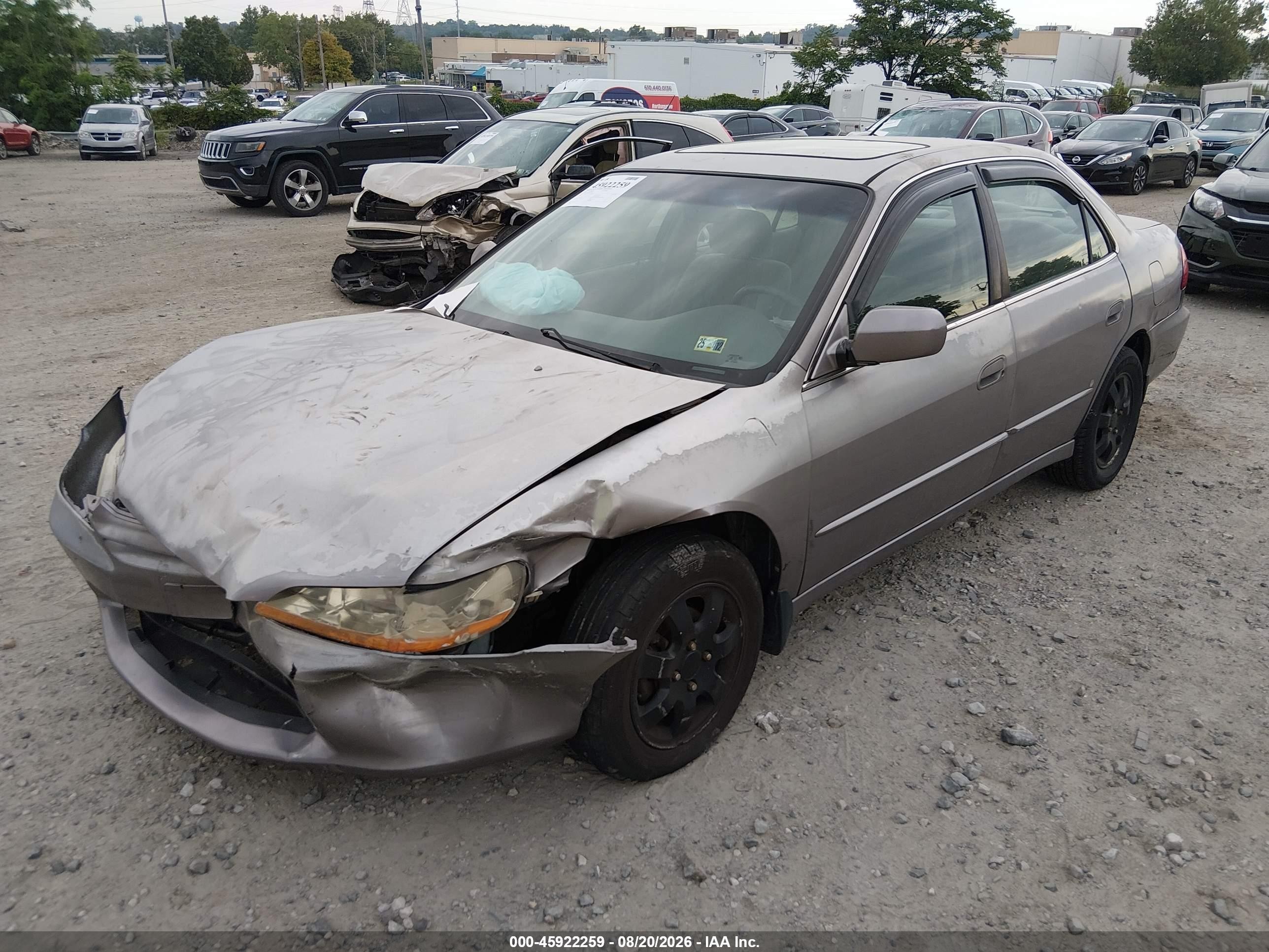 2000 Honda Accord 2.3 Ex Gray vin: 1HGCG667XYA007626