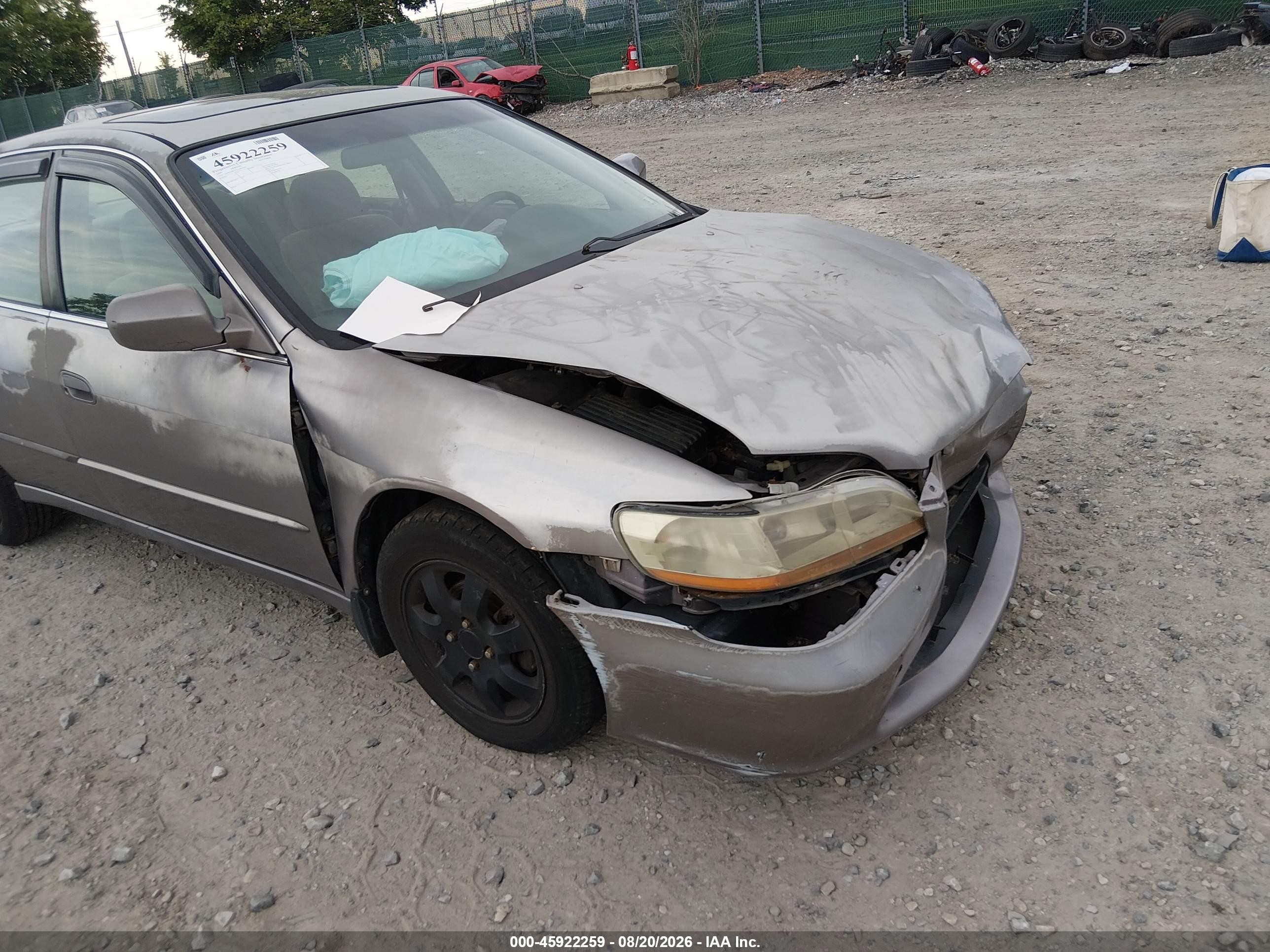 2000 Honda Accord 2.3 Ex Gray vin: 1HGCG667XYA007626