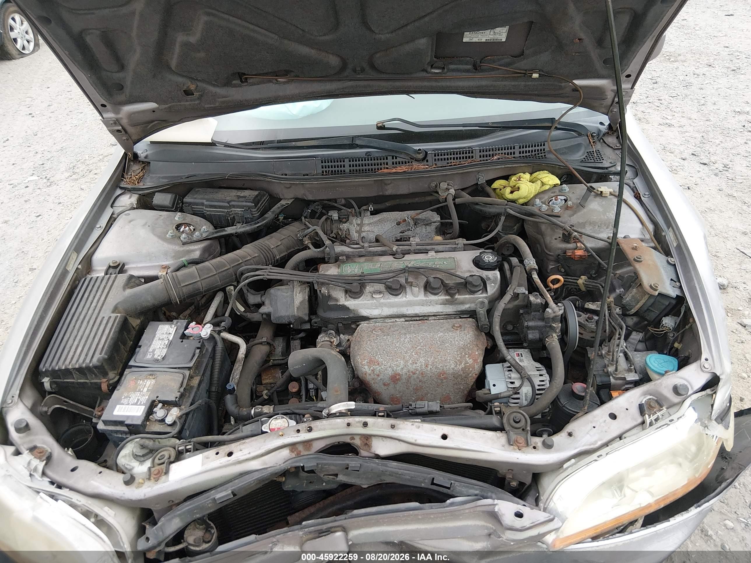 2000 Honda Accord 2.3 Ex Gray vin: 1HGCG667XYA007626
