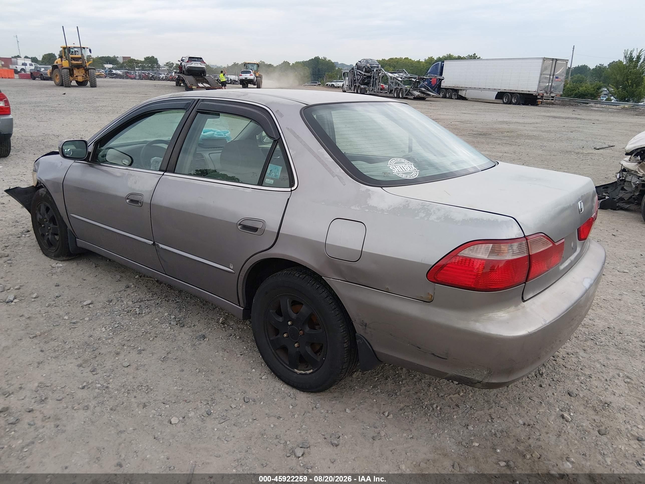 2000 Honda Accord 2.3 Ex Gray vin: 1HGCG667XYA007626